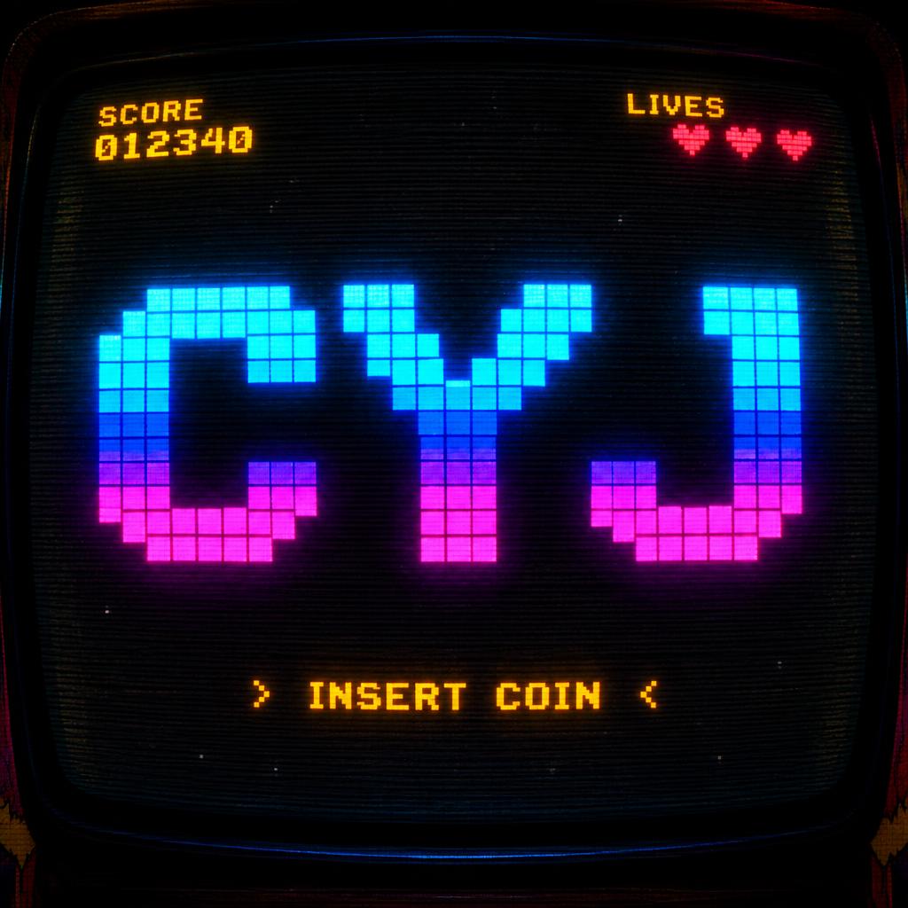 "CYJ" — Pixel Art text effect