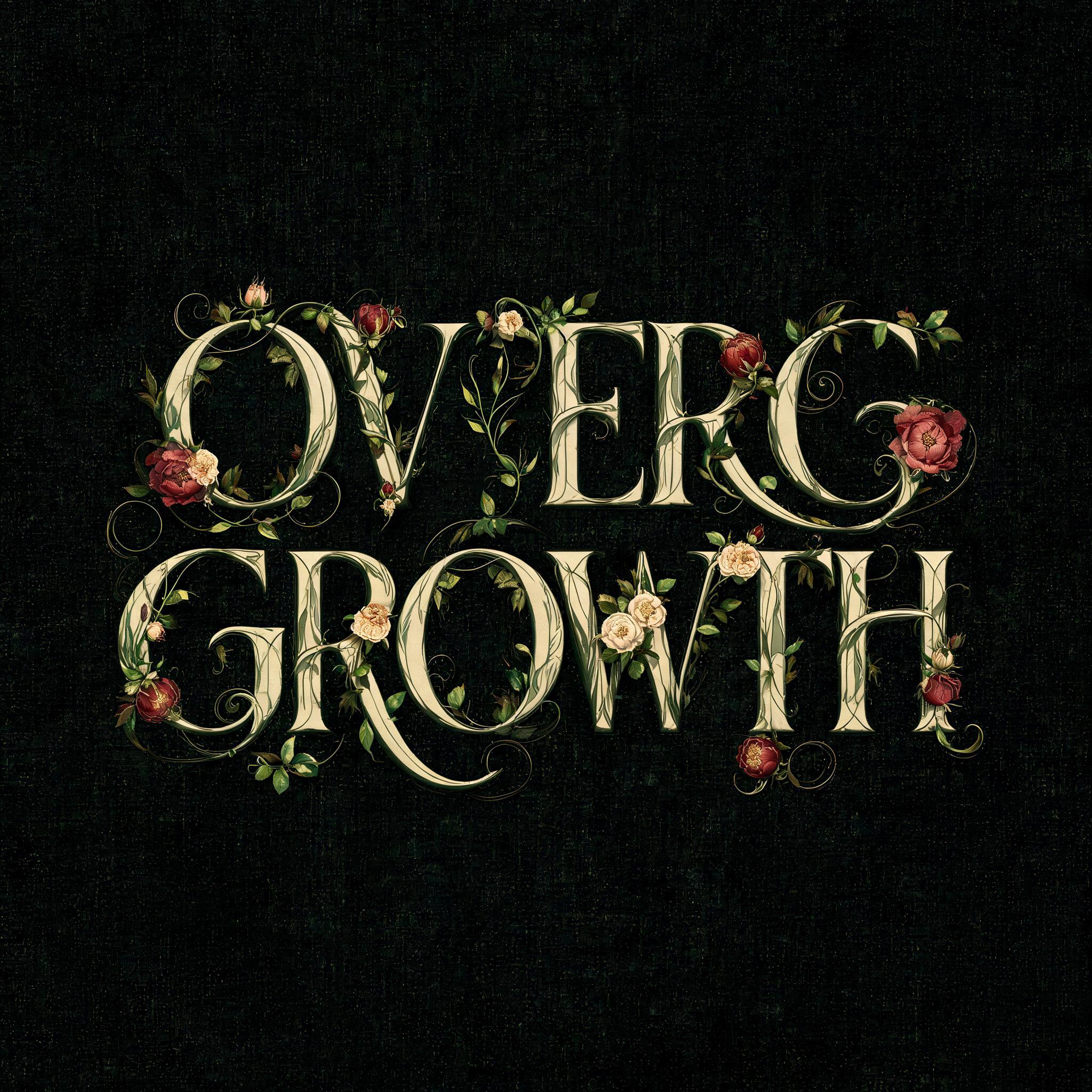 "OVERGROWTH" — Floral | AI Text Effect Generator