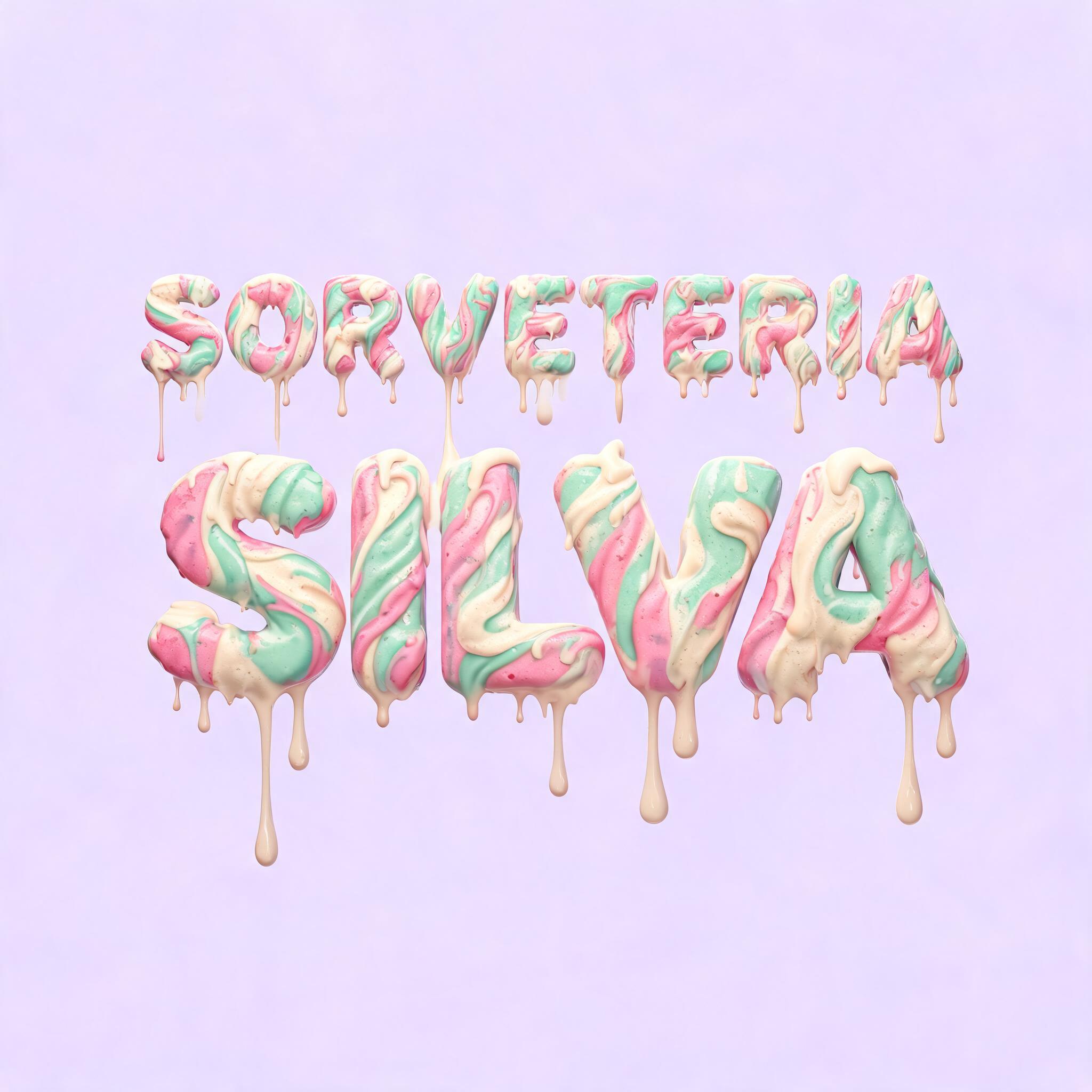 "SORVETERIA SILVA" — Drip Font Ice | AI Text Effect Generator