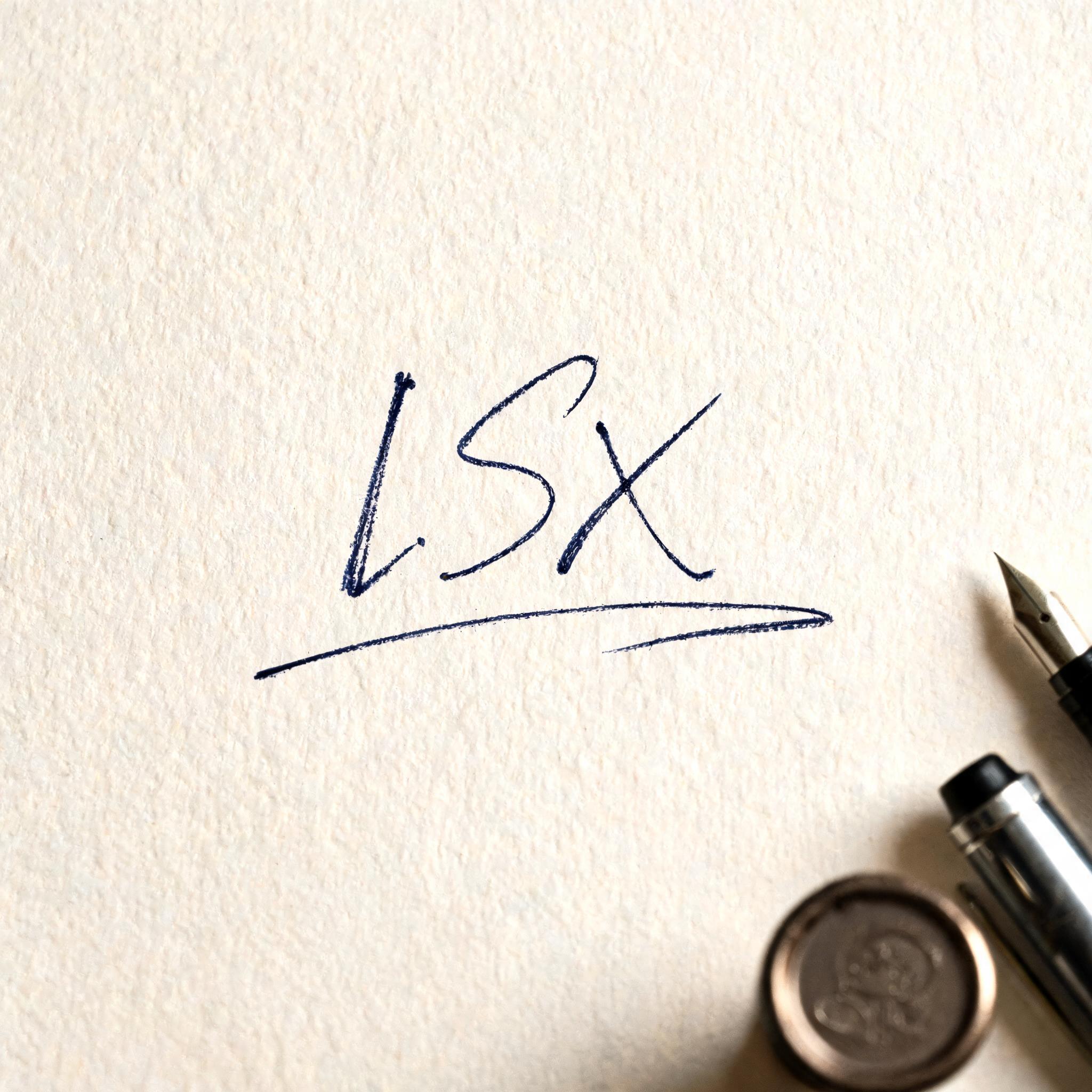 "LSX" — Cursive | AI Text Effect Generator