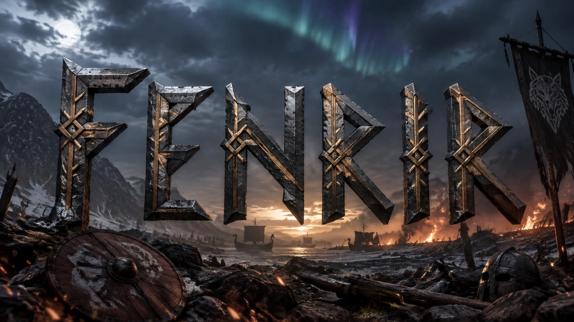 "Fenrir" — Viking | AI Text Effect Generator
