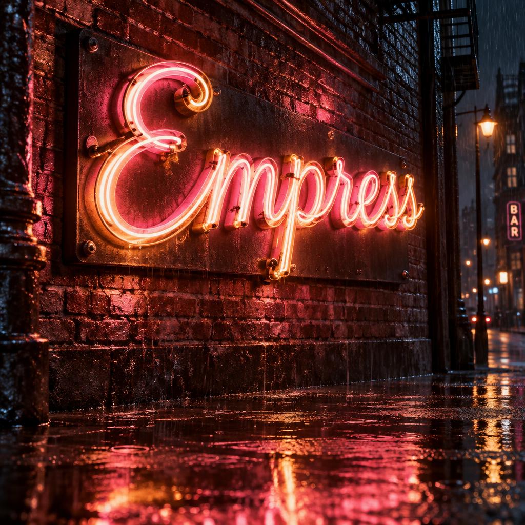 "Empress" — Neon Sign | AI Text Effect Generator