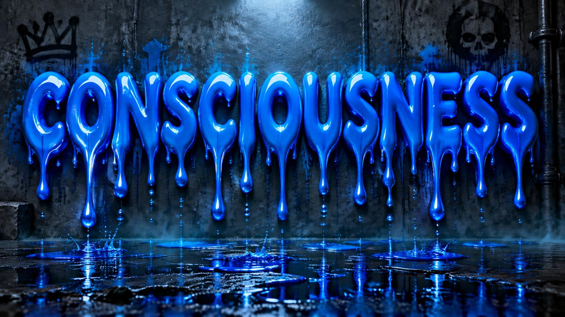 "CONSCIOUSNESS" — Drip Font | AI Text Effect Generator