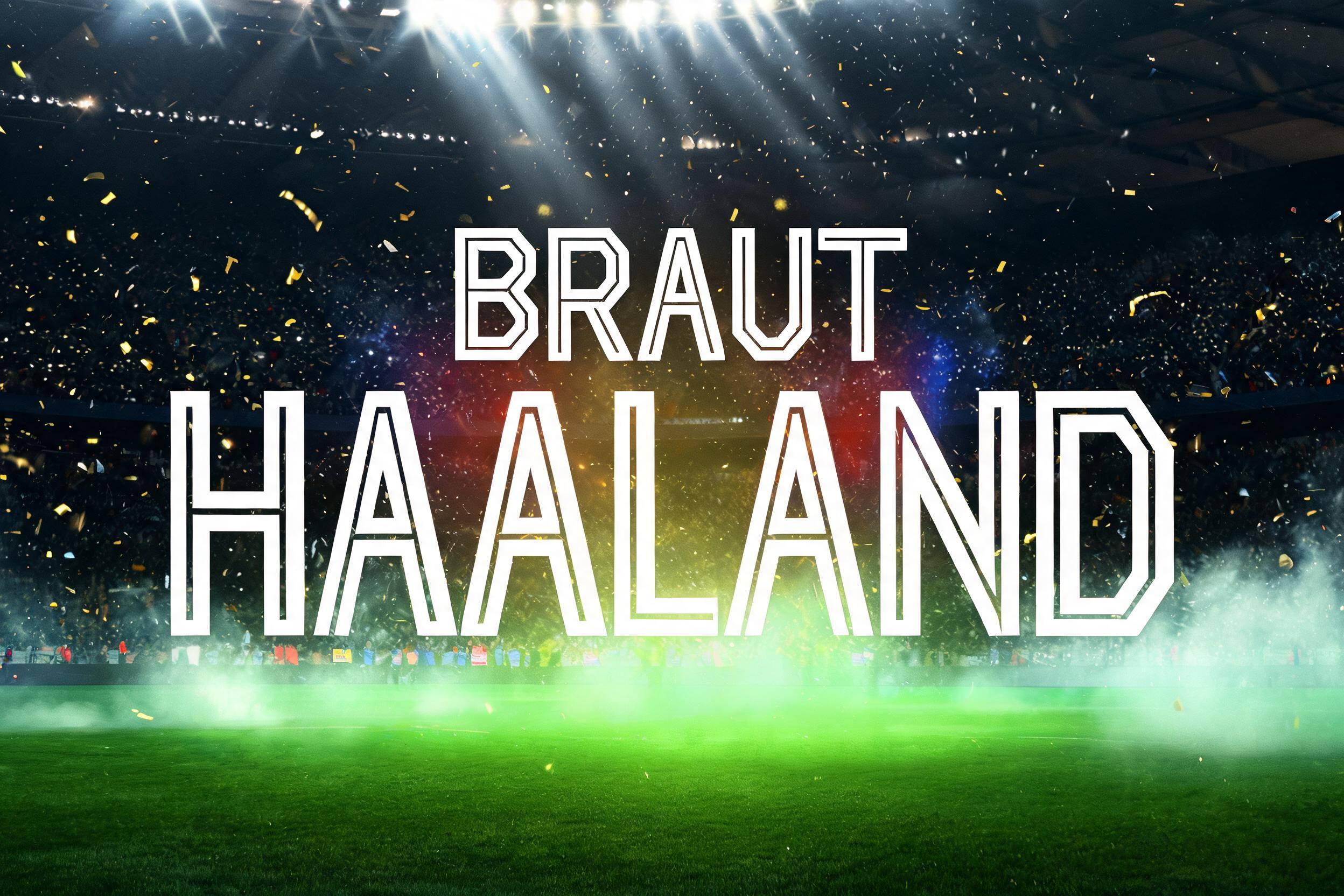 "Braut Haaland" — Sports Football | AI Text Effect Generator