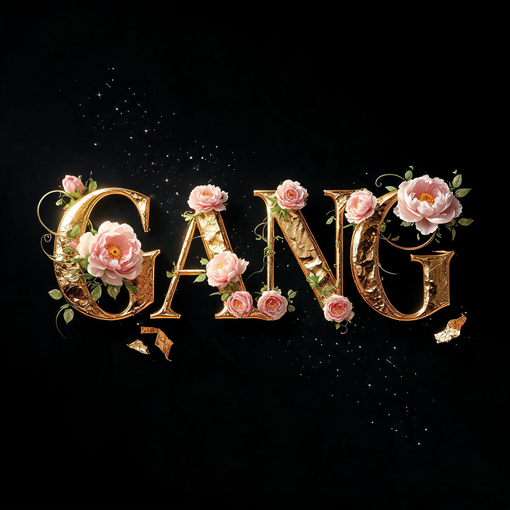 "GANG" — Luxury Gold | AI Text Effect Generator