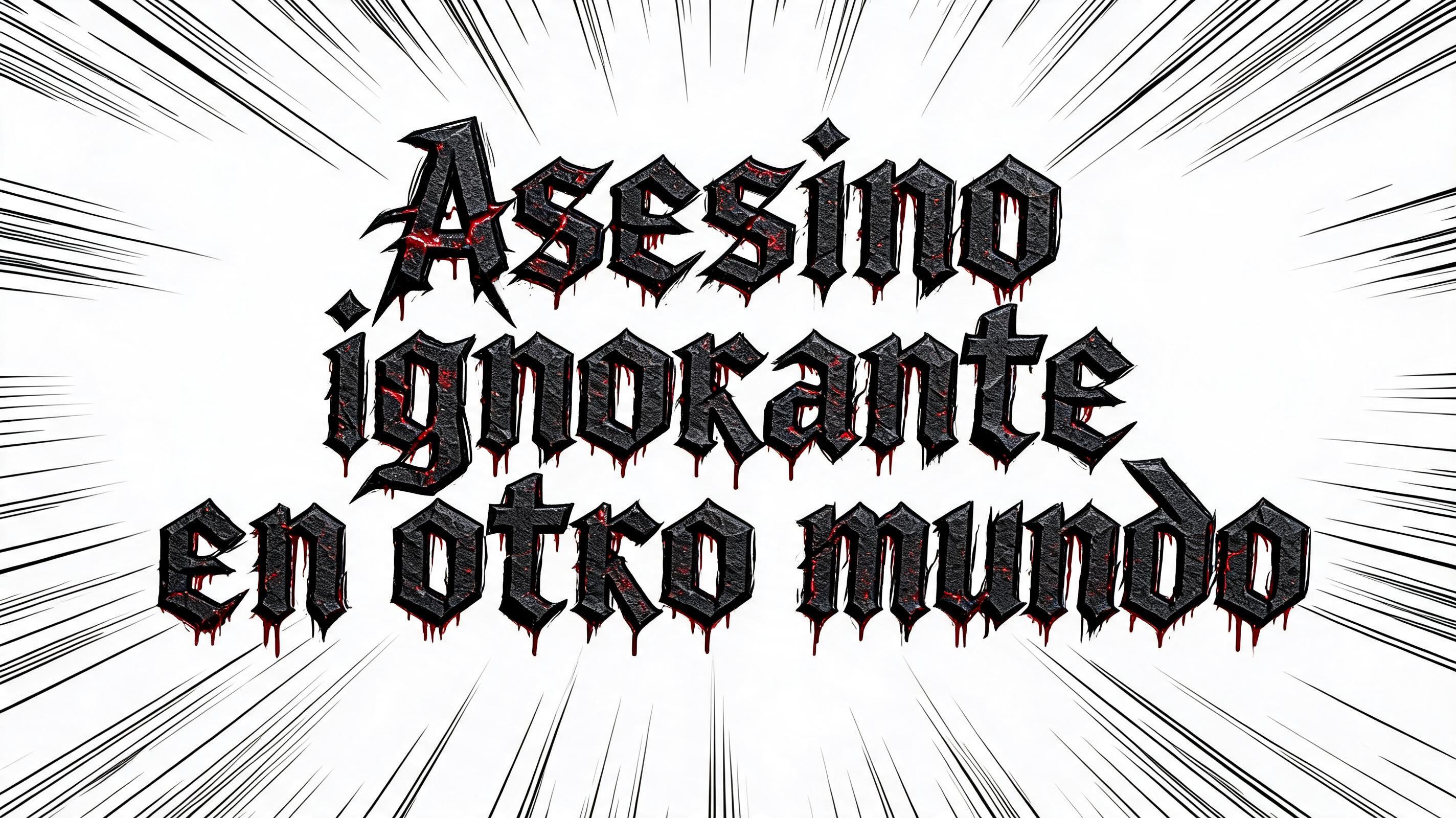 "Asesino ignorante en otro mundo" — Viking Runic text effect