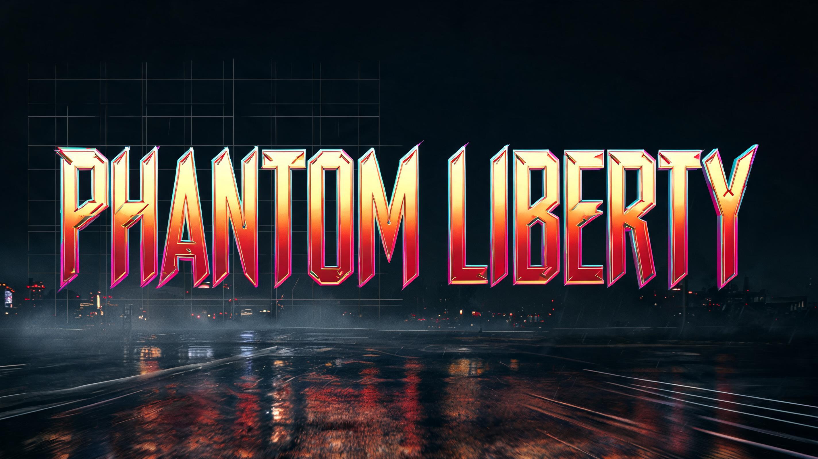 "PHANTOM LIBERTY" — Cyberpunk 2077 | AI Text Effect Generator