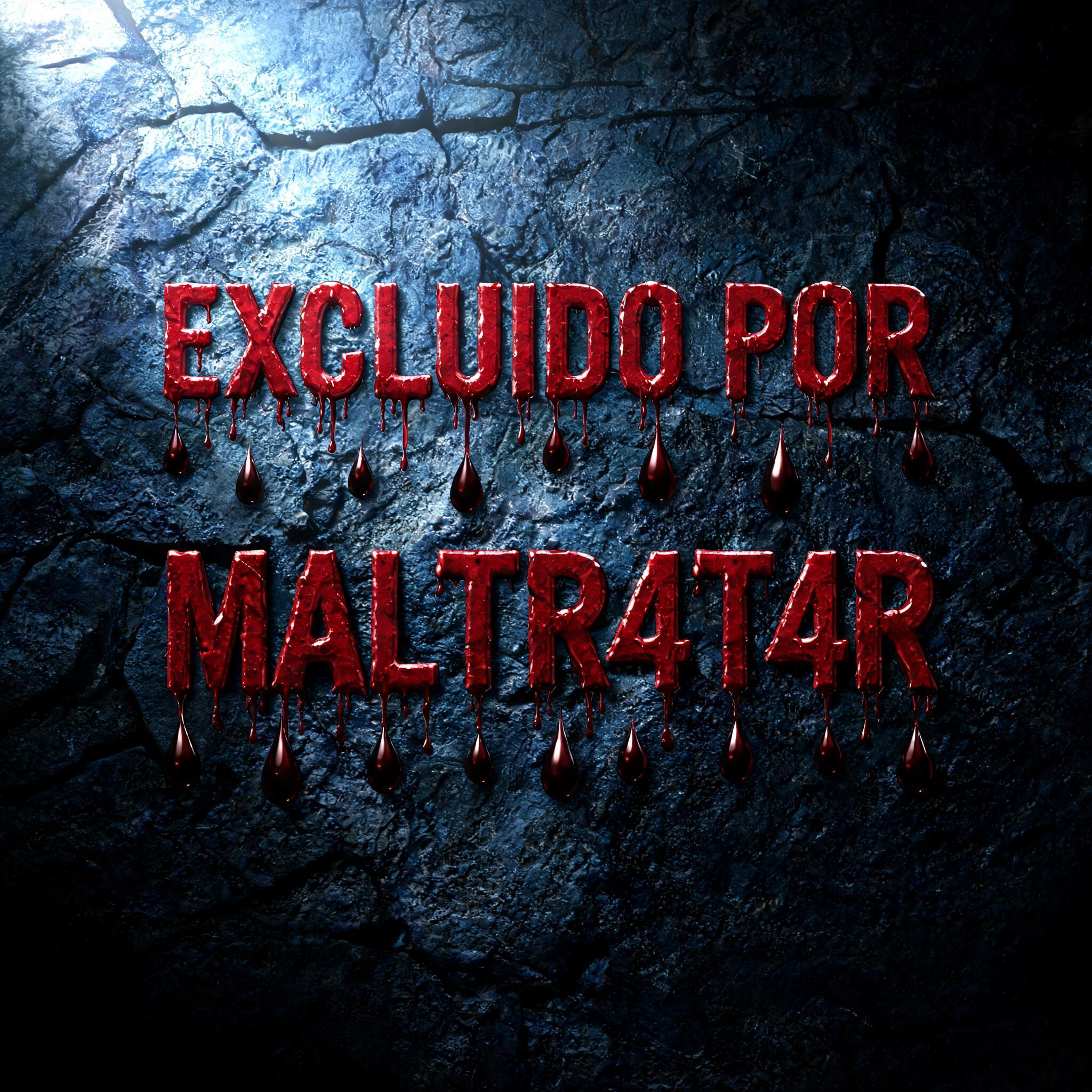 "EXCLUIDO POR MALTR4T4R" — Drip Font Blood | AI Text Effect Generator