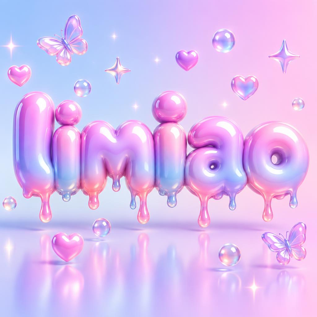 "limiao" — Y2k Bubbly | AI Text Effect Generator