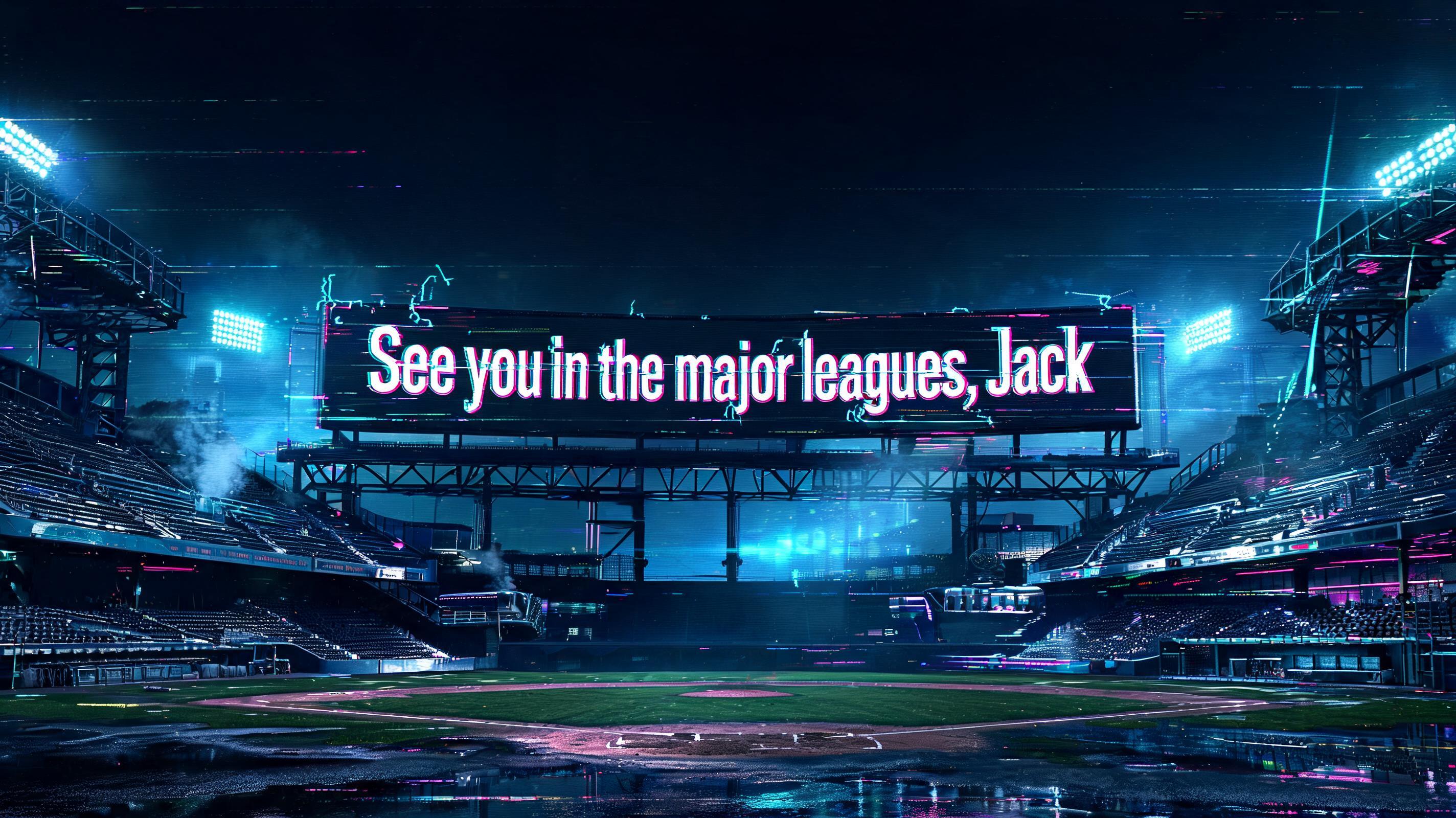 "See you in the major leagues, Jack" — Cyberpunk | AI Text Effect Generator