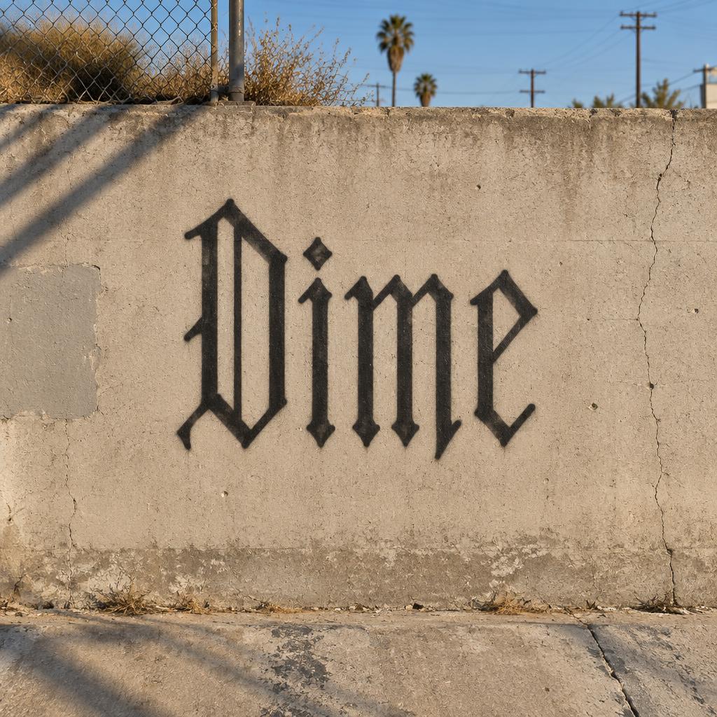 "Dime" —  | AI Text Effect Generator
