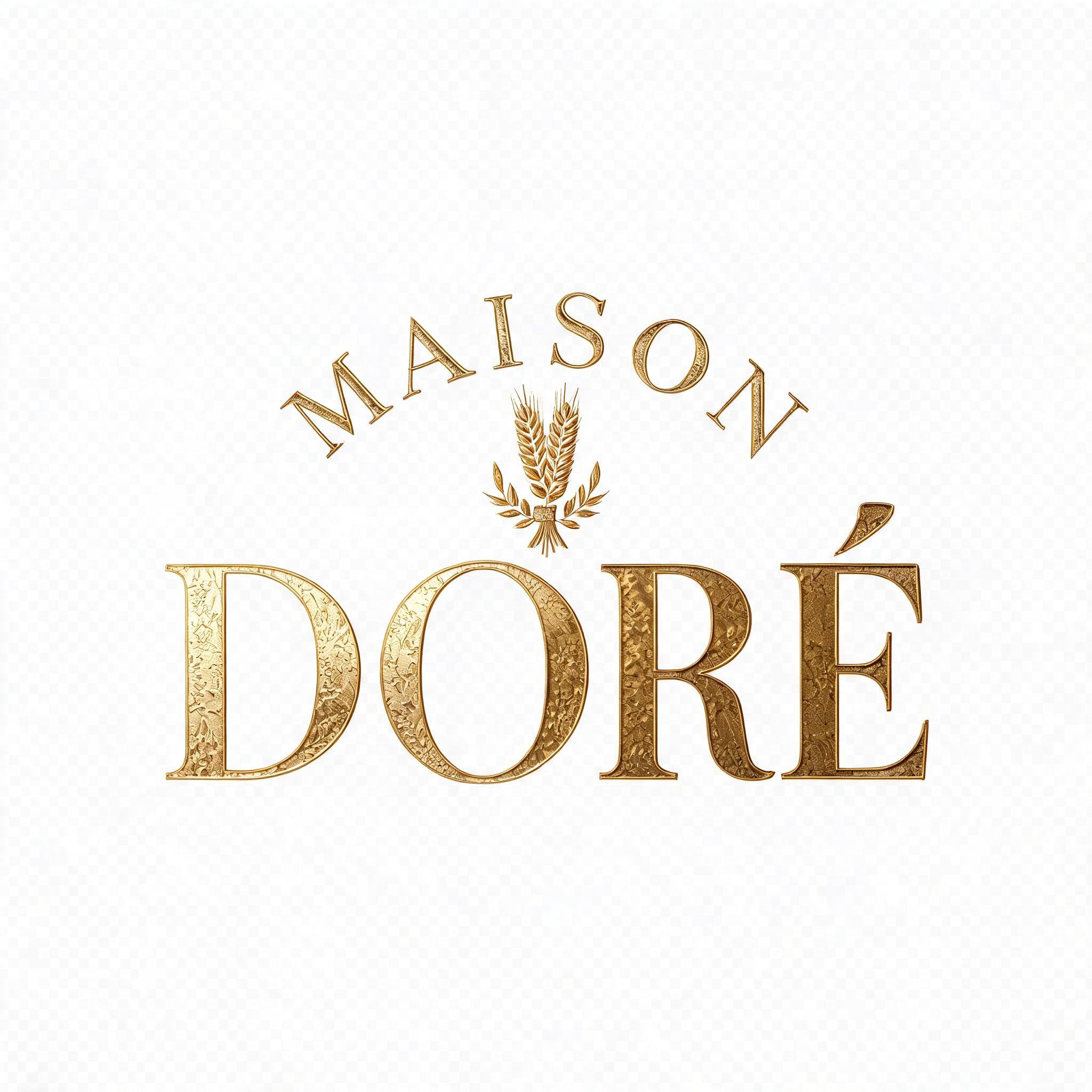 "MAISON
DORÉ" — 3d Bold Gold | AI Text Effect Generator