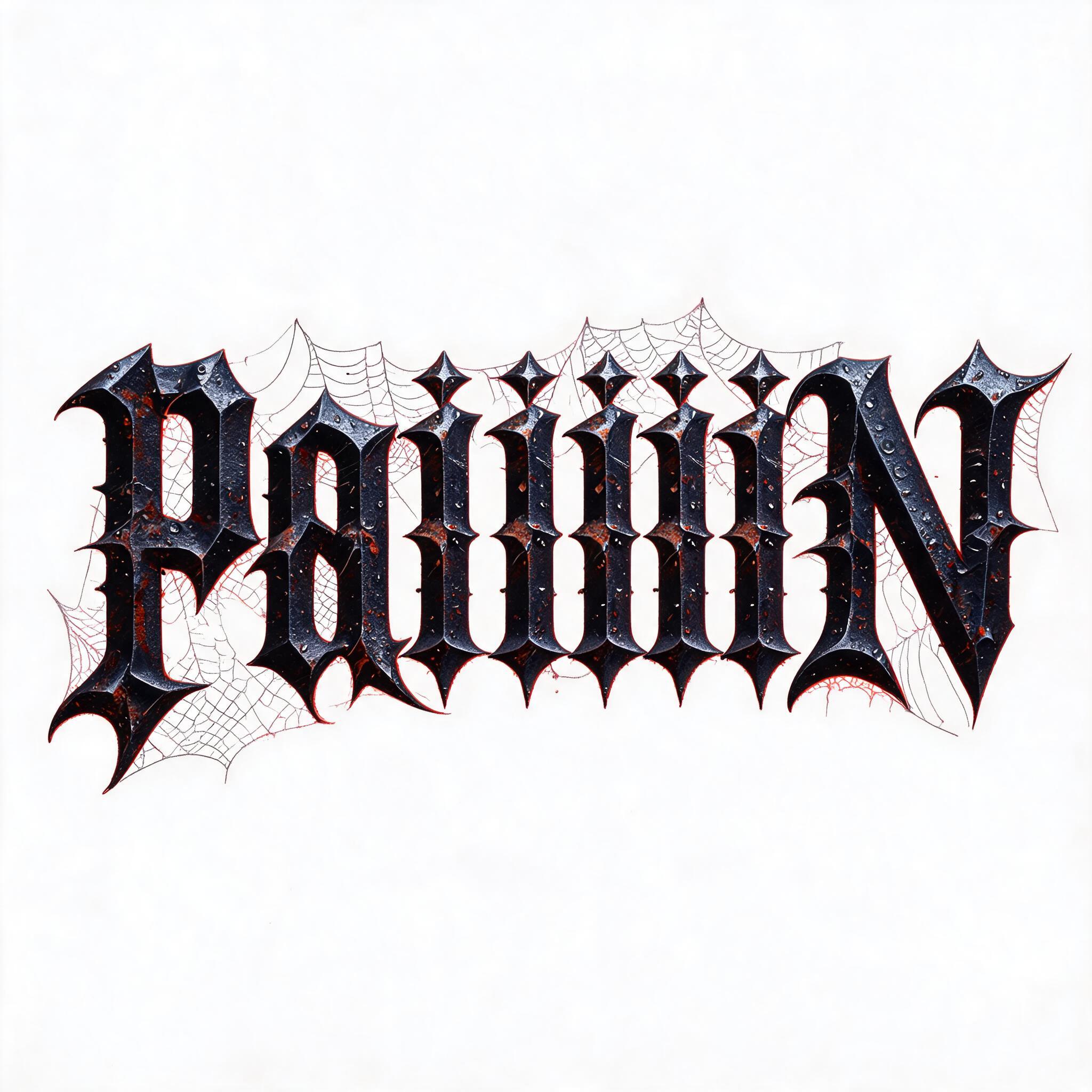 "PaiiiiiN" — Gothic Dark text effect