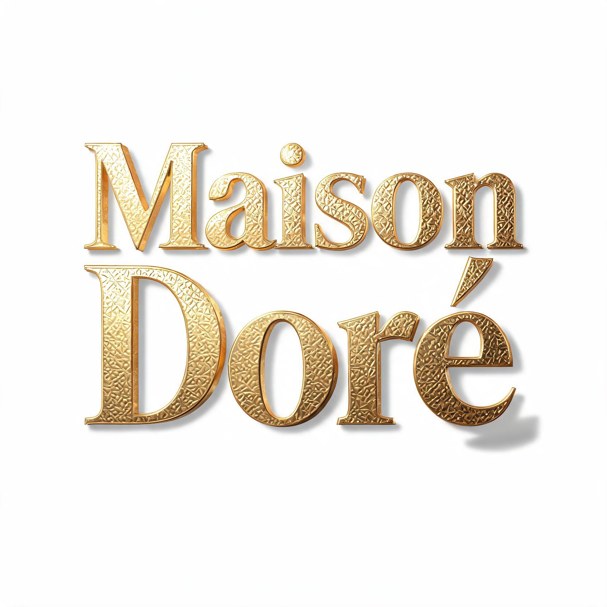 "Maison
Doré" — 3d Bold Gold | AI Text Effect Generator