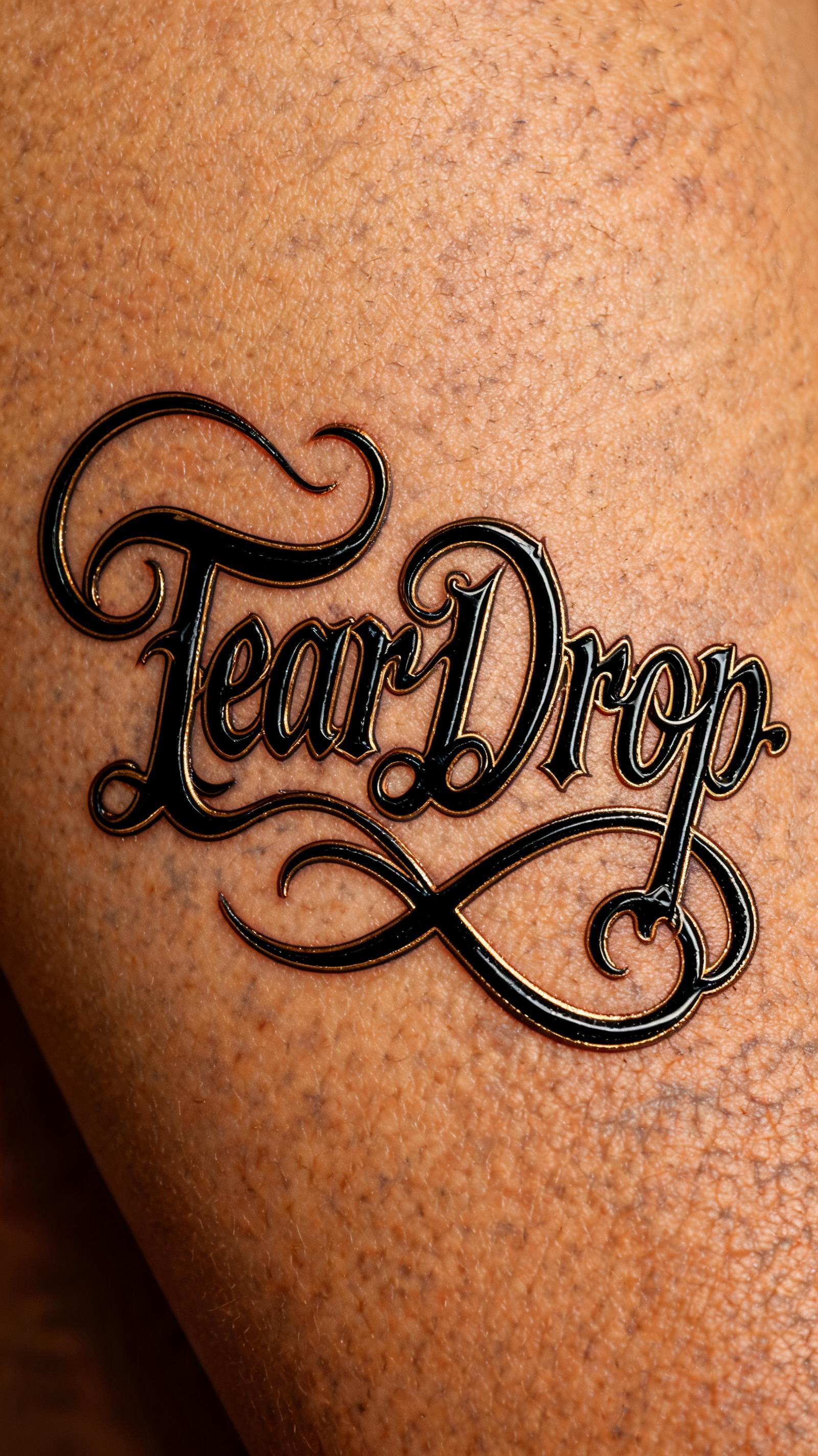 "TearDrop" — Chicano | AI Text Effect Generator