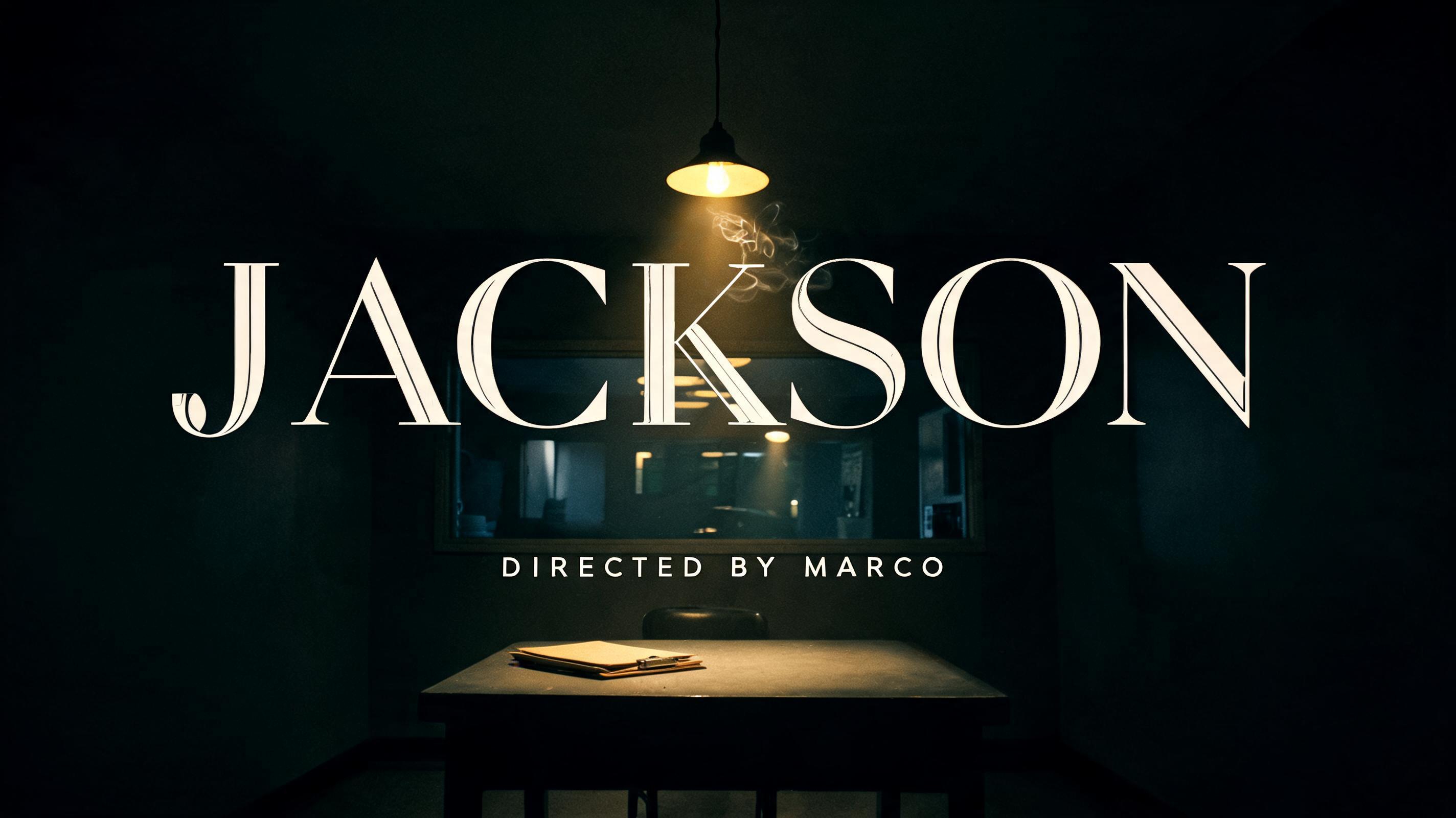 "Jackson 
Directed by Marco" — Cinematic | AI Text Effect Generator