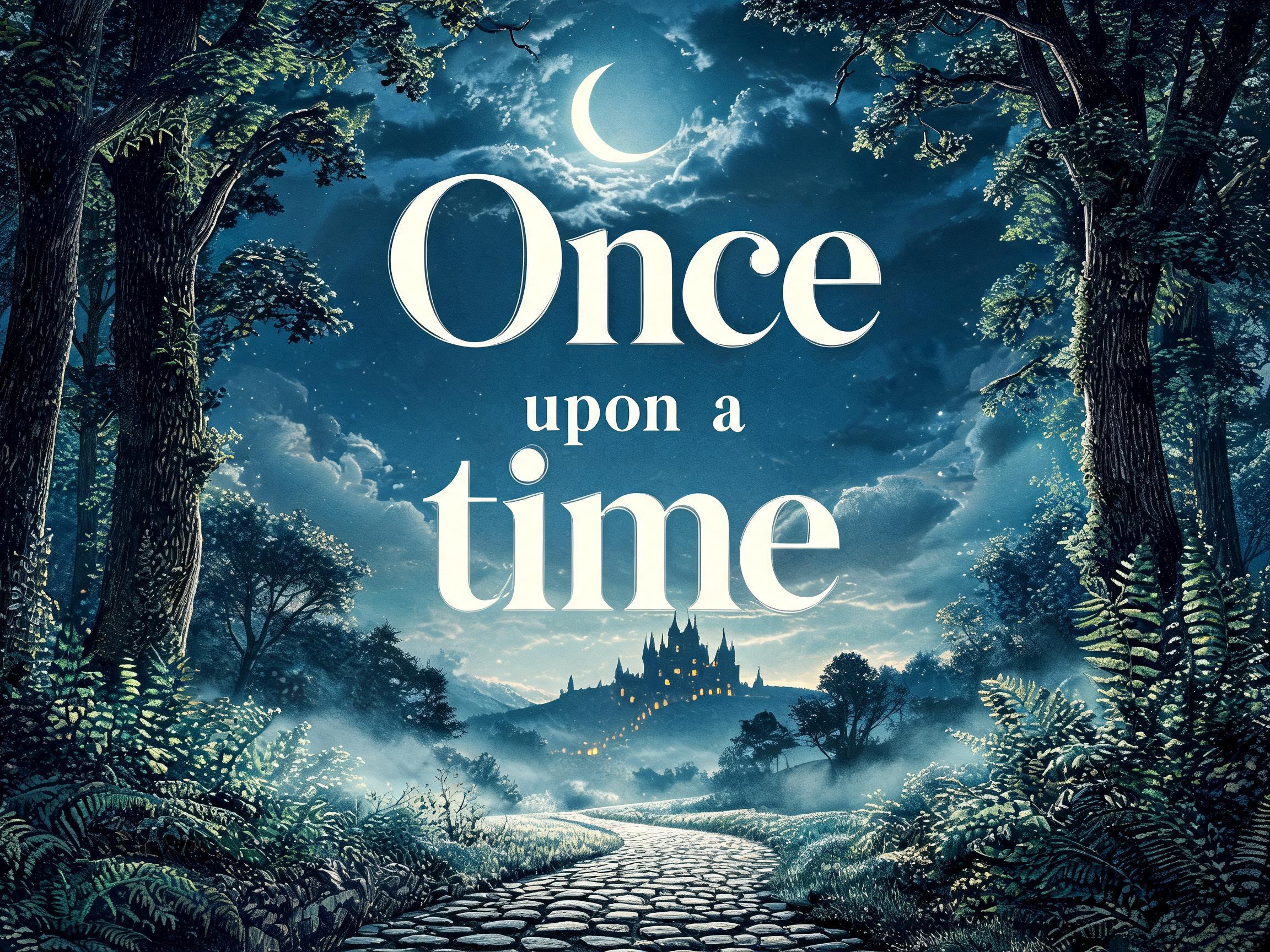 "Once upon a time" —  | AI Text Effect Generator