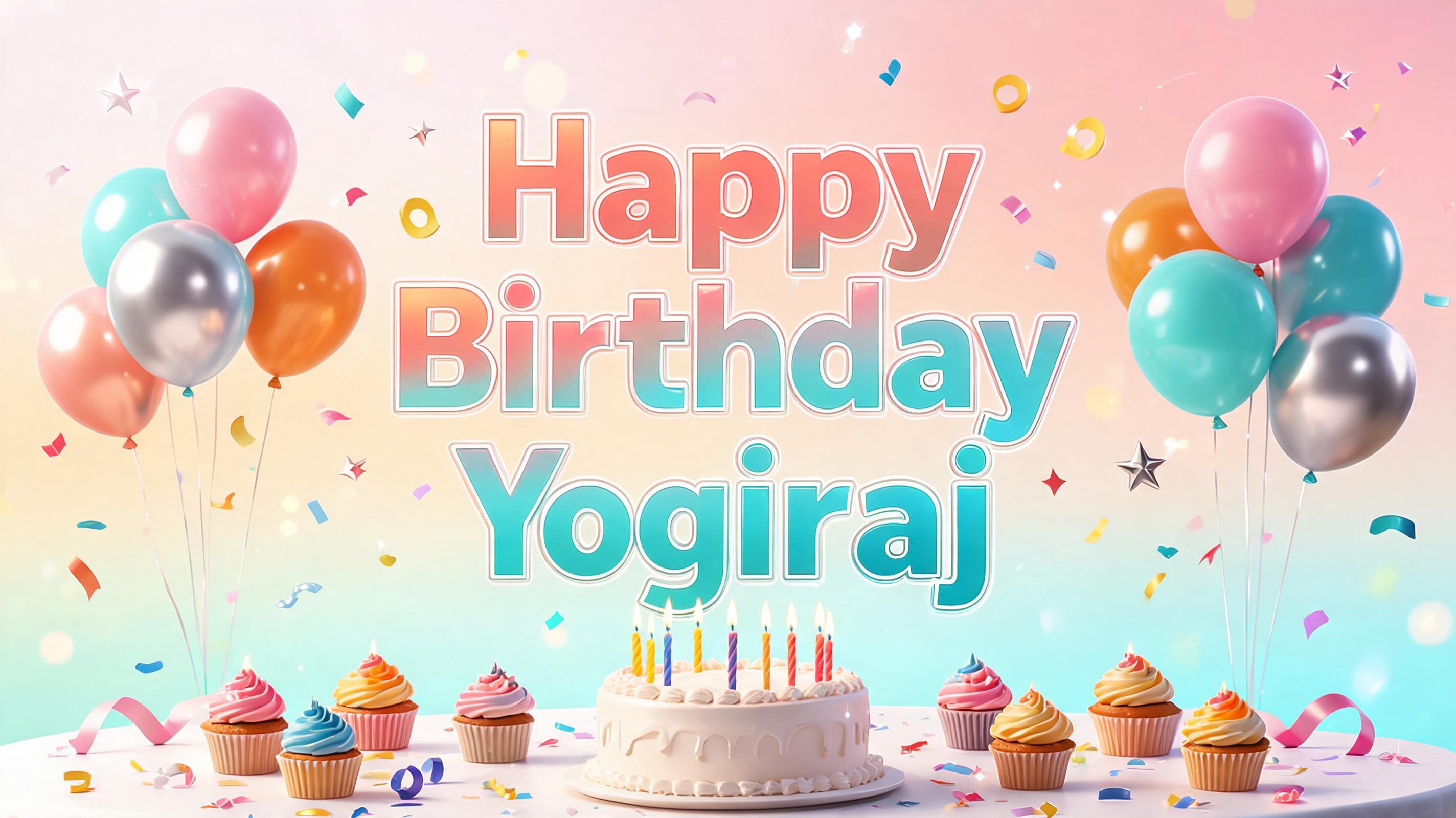 "Happy Birthday Yogiraj
" — Birthday | AI Text Effect Generator