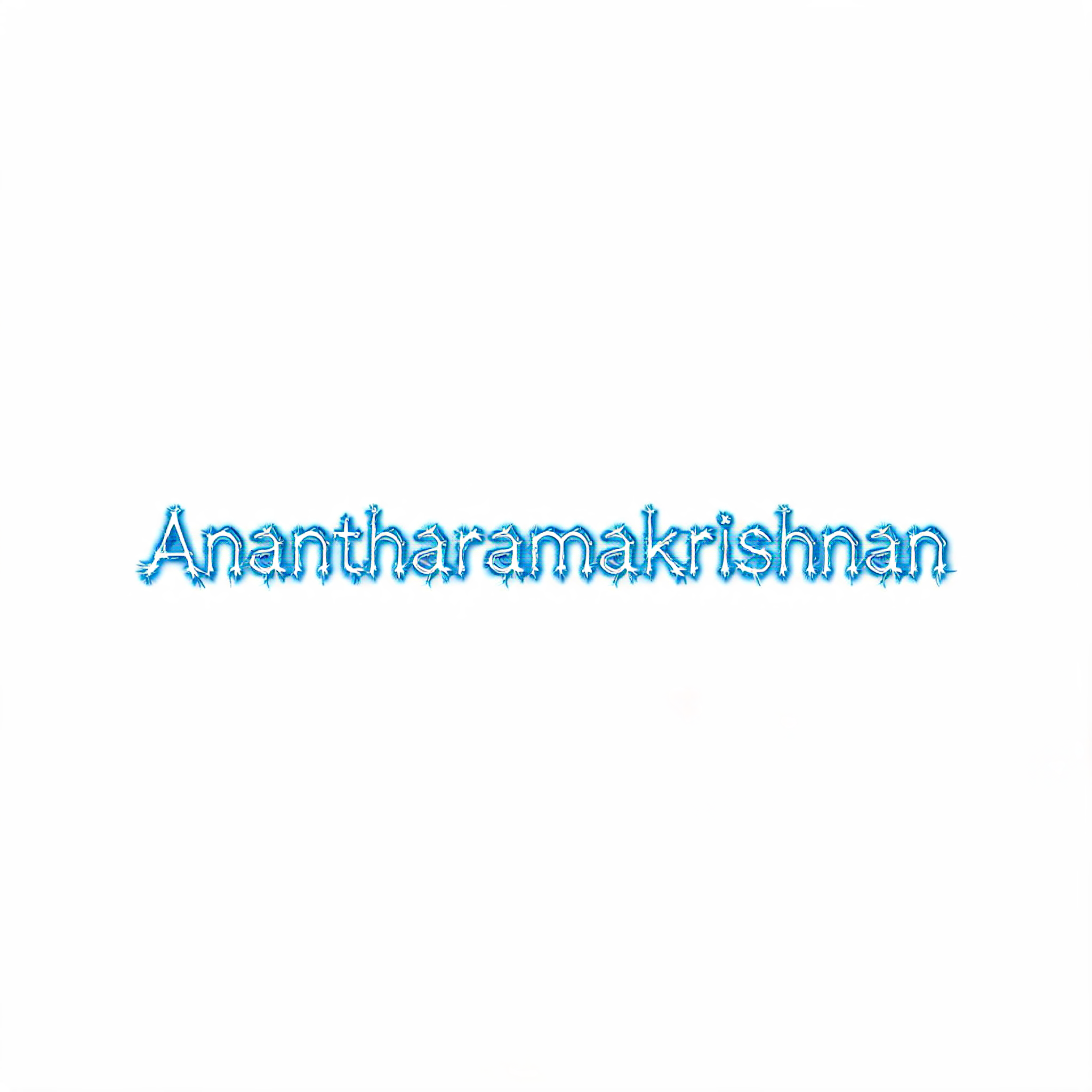 "Anantharamakrishnan" — Neon Sign | AI Text Effect Generator