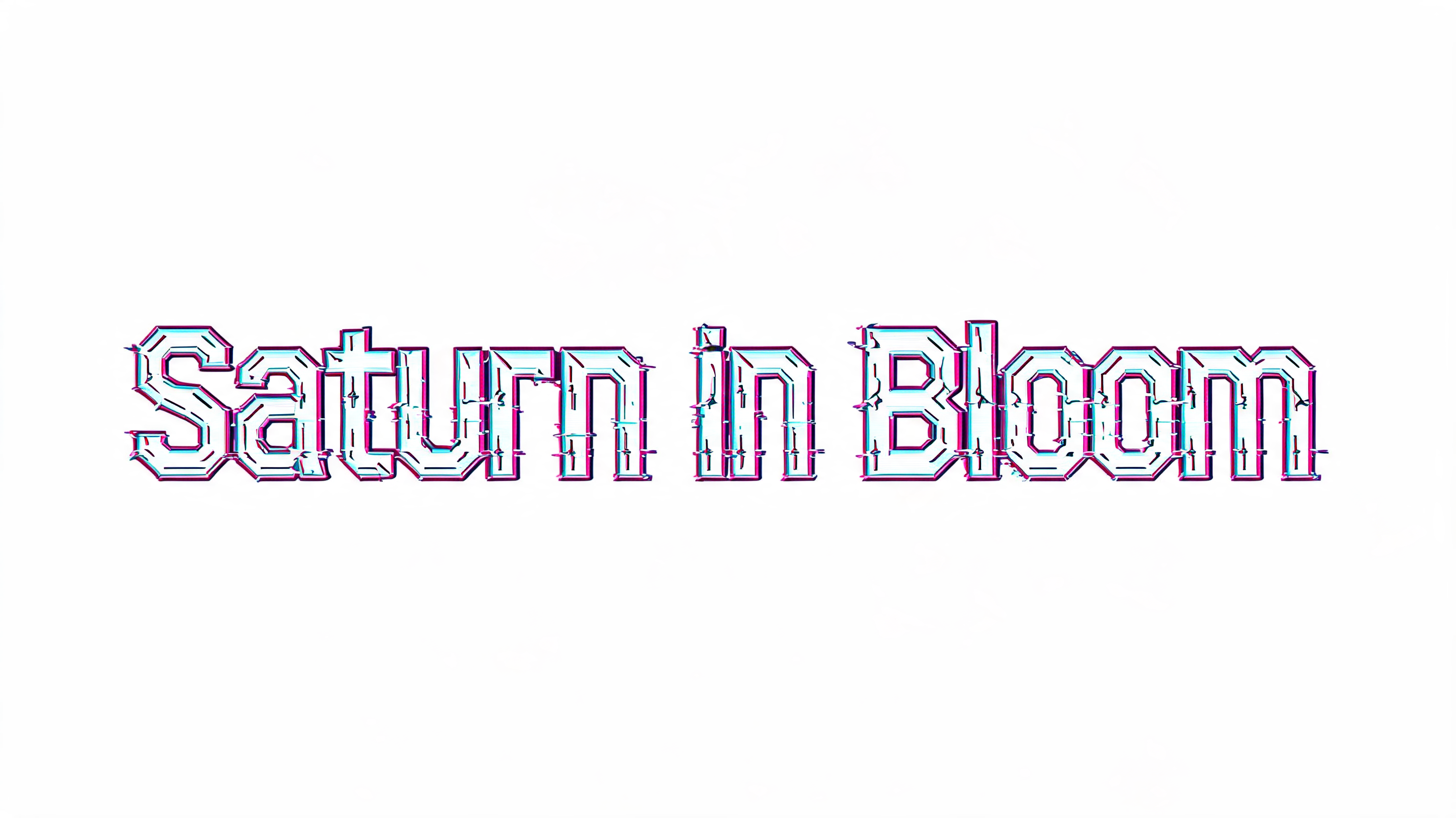 "Saturn in Bloom" — Cyberpunk | AI Text Effect Generator