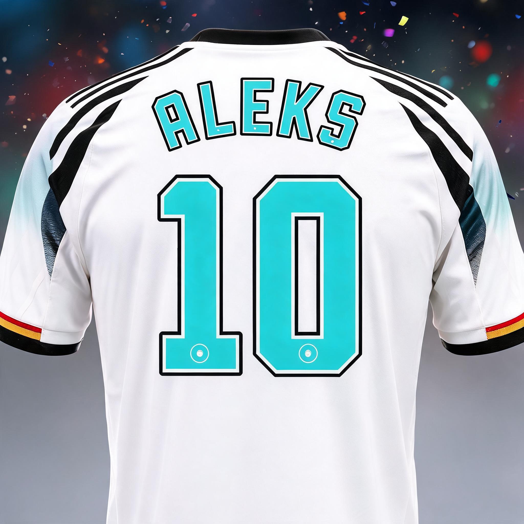 "ALEKS
10" — Sports Football | AI Text Effect Generator