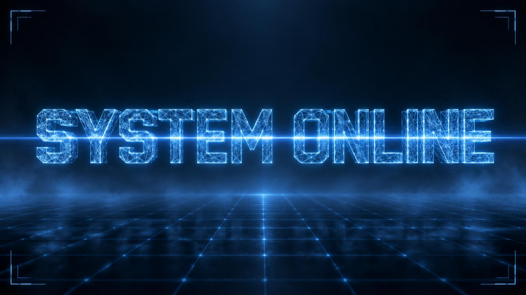 "SYSTEM ONLINE" — Futuristic | AI Text Effect Generator