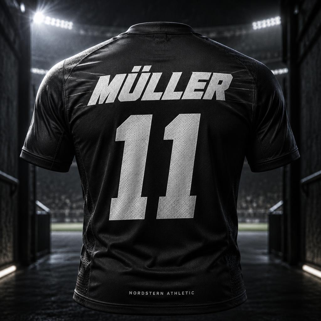 "MÜLLER
11
NORDSTERN ATHLETIC" — Sports | AI Text Effect Generator