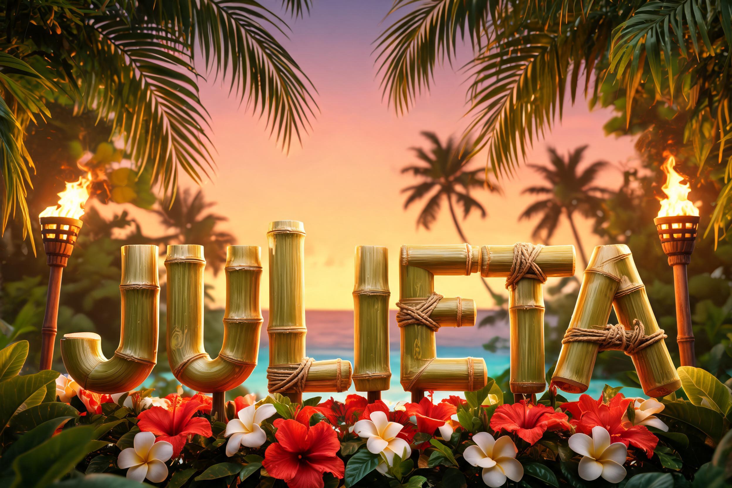 "Julieta" — Hawaiian | AI Text Effect Generator