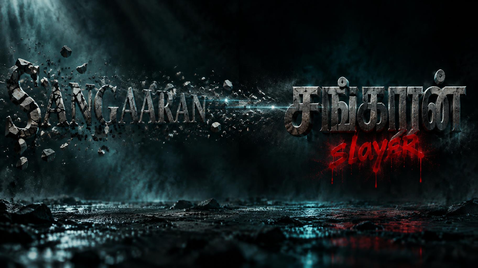 "சங்காரன்
SANGAARAN
slayer" — Cinematic Netflix | AI Text Effect Generator