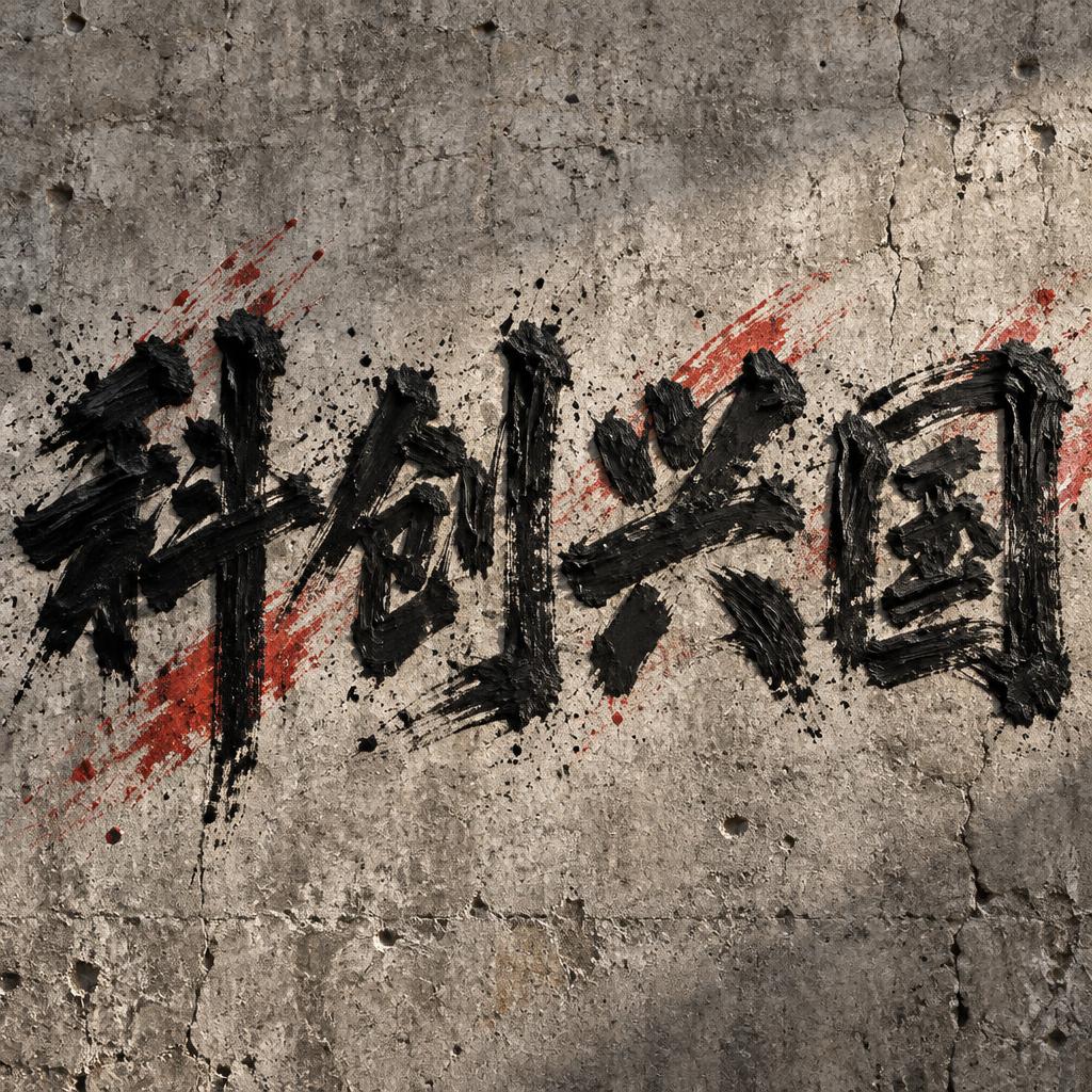 "科创兴国" — Brush Dry text effect