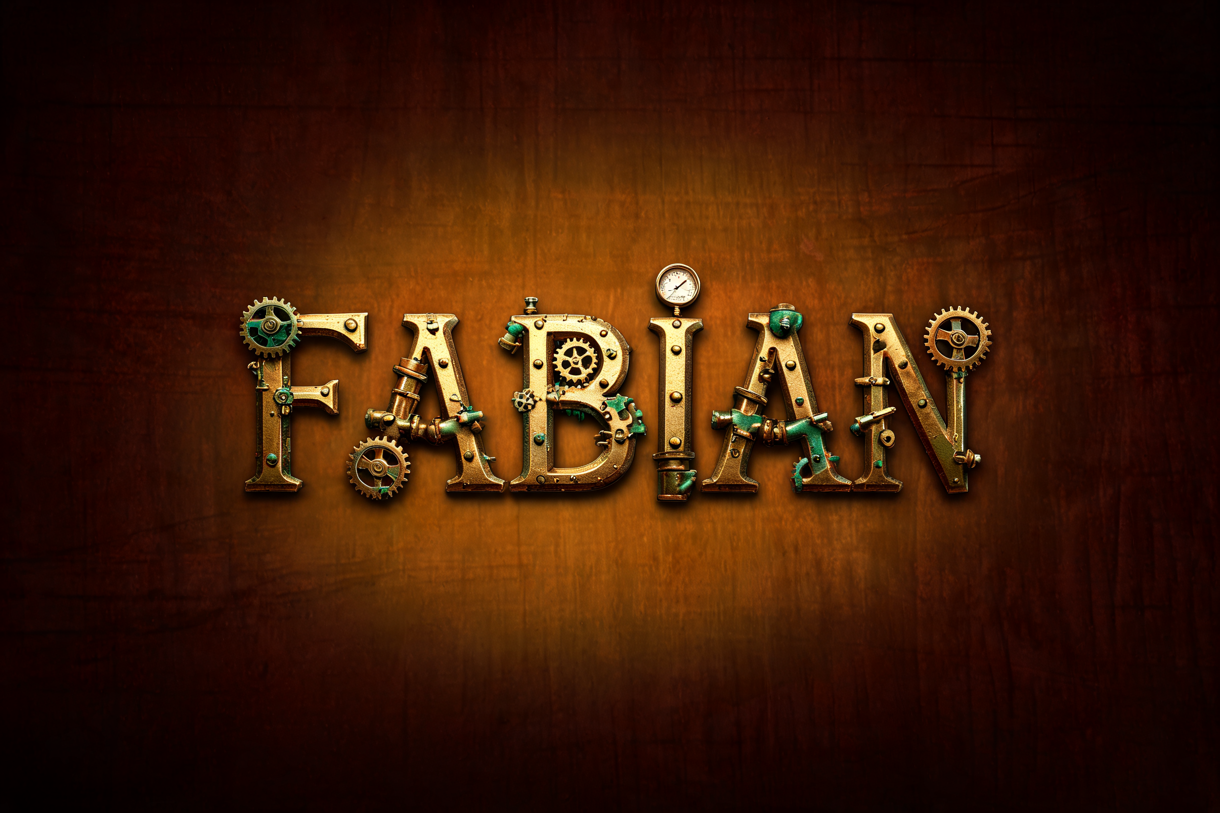 "Fabian" —  | AI Text Effect Generator