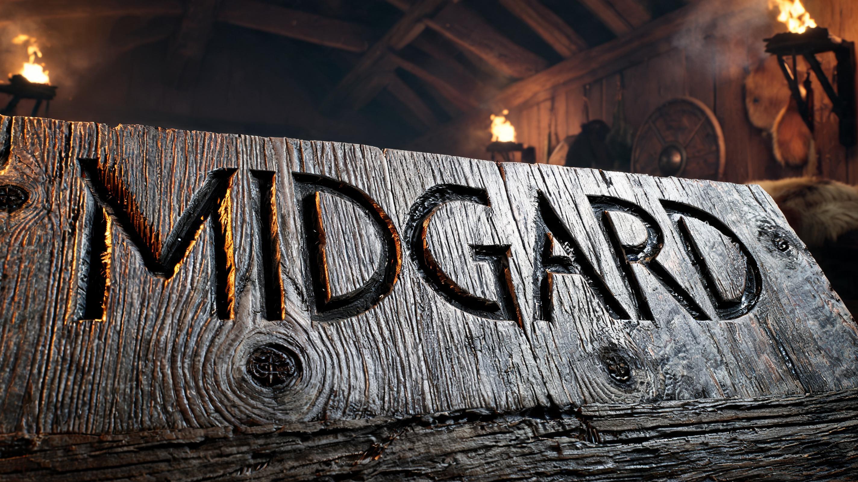 "MIDGARD" — Viking | AI Text Effect Generator