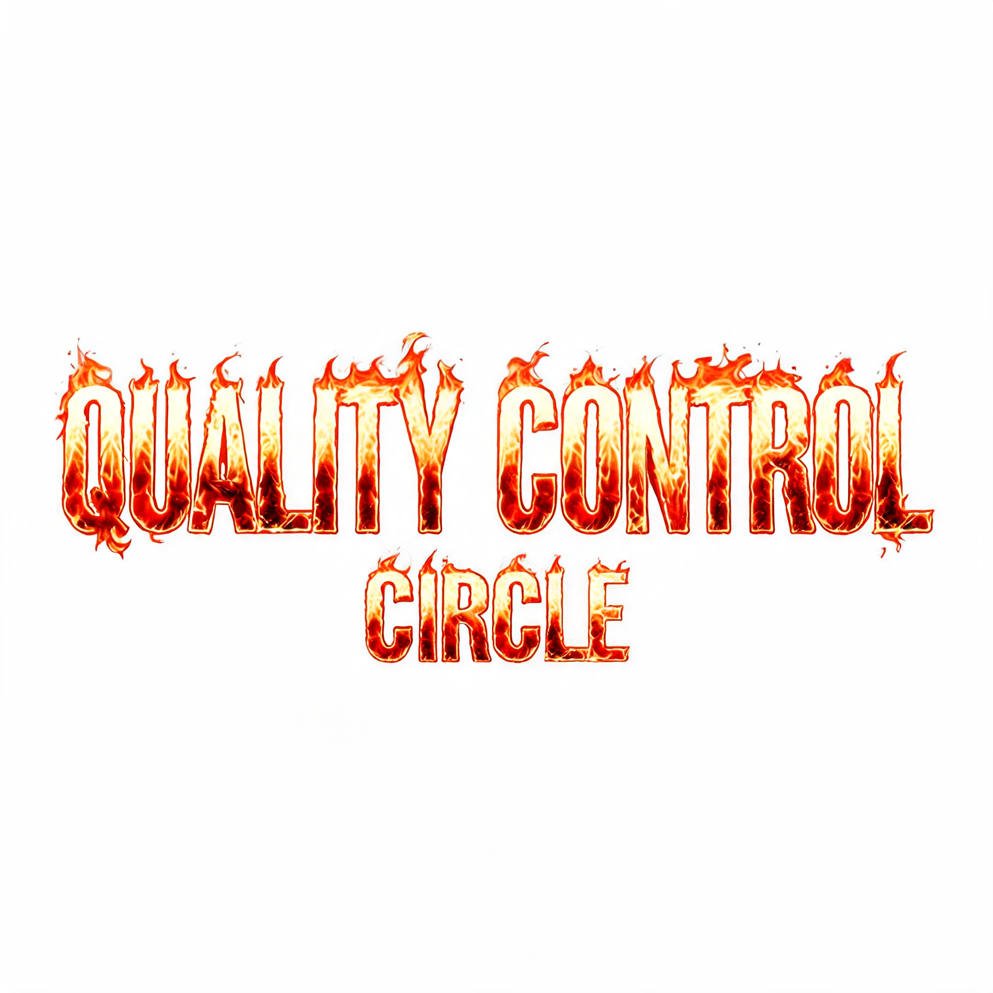 "QUALITY CONTROL
CIRCLE" — Fire Smoke | AI Text Effect Generator