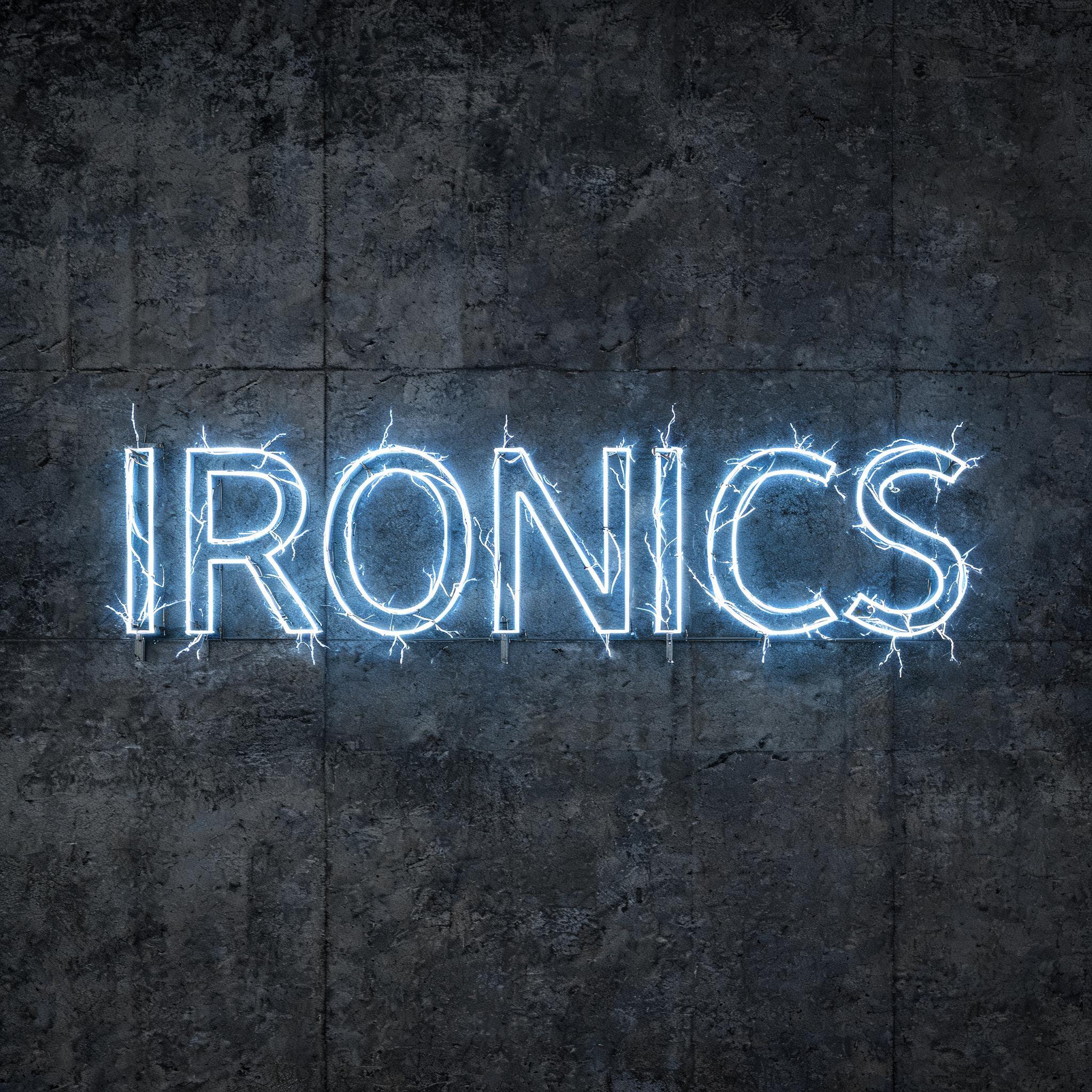 "IRONICS" — Neon Sign | AI Text Effect Generator