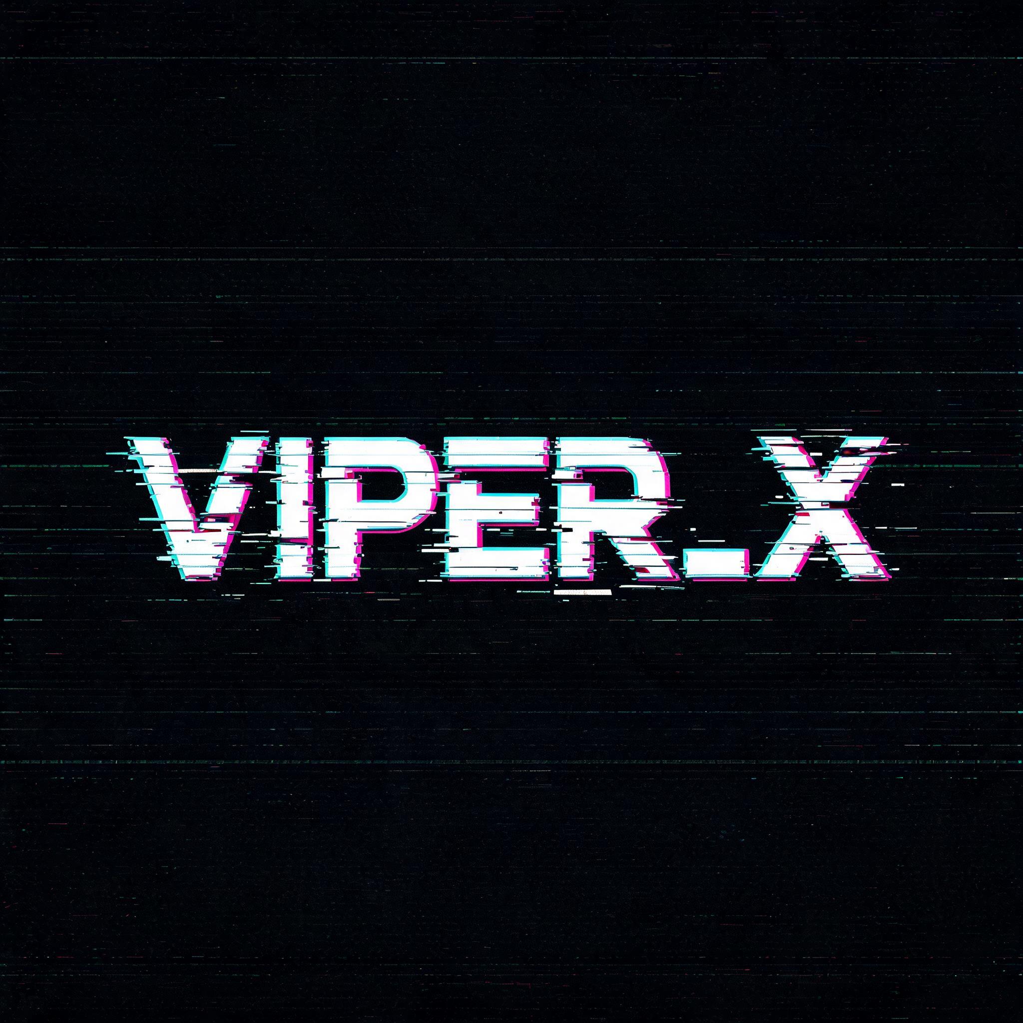 "VIPER_X" — Glitch | AI Text Effect Generator