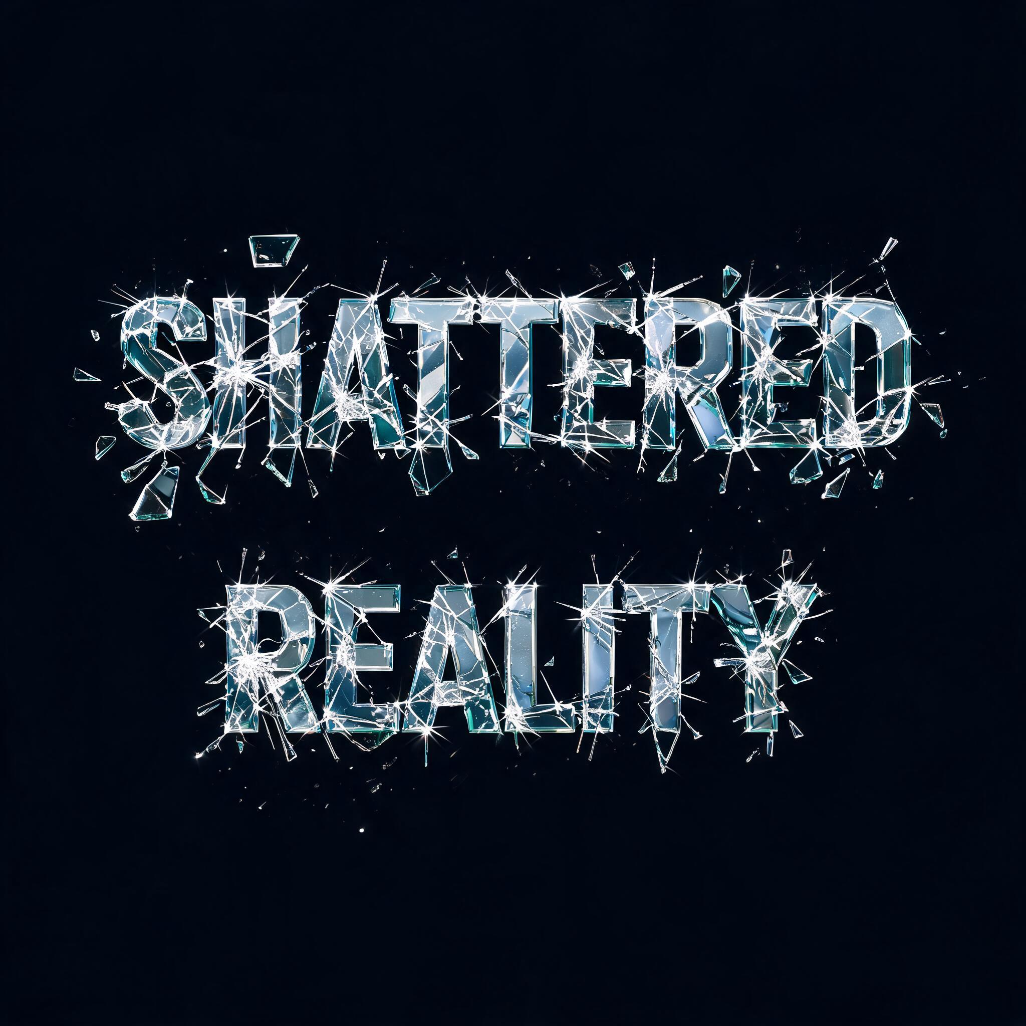 "SHATTERED REALITY" — Glass Broken | AI Text Effect Generator