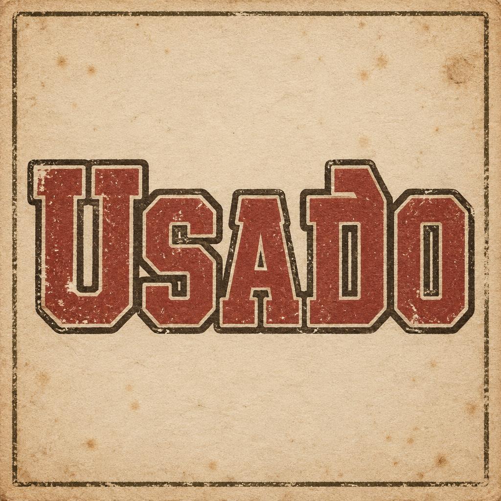 "Usado" — Vintage | AI Text Effect Generator