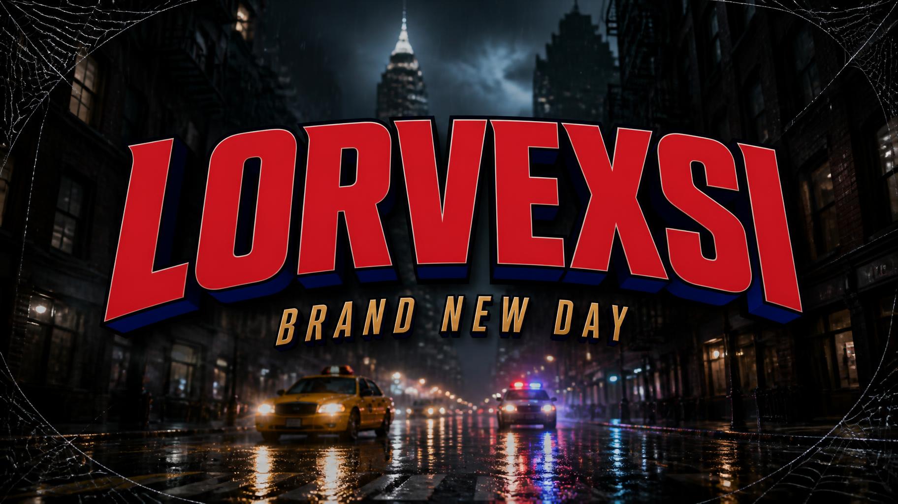 "LORVEXSI
BRAND NEW DAY" — Spider Hero | AI Text Effect Generator