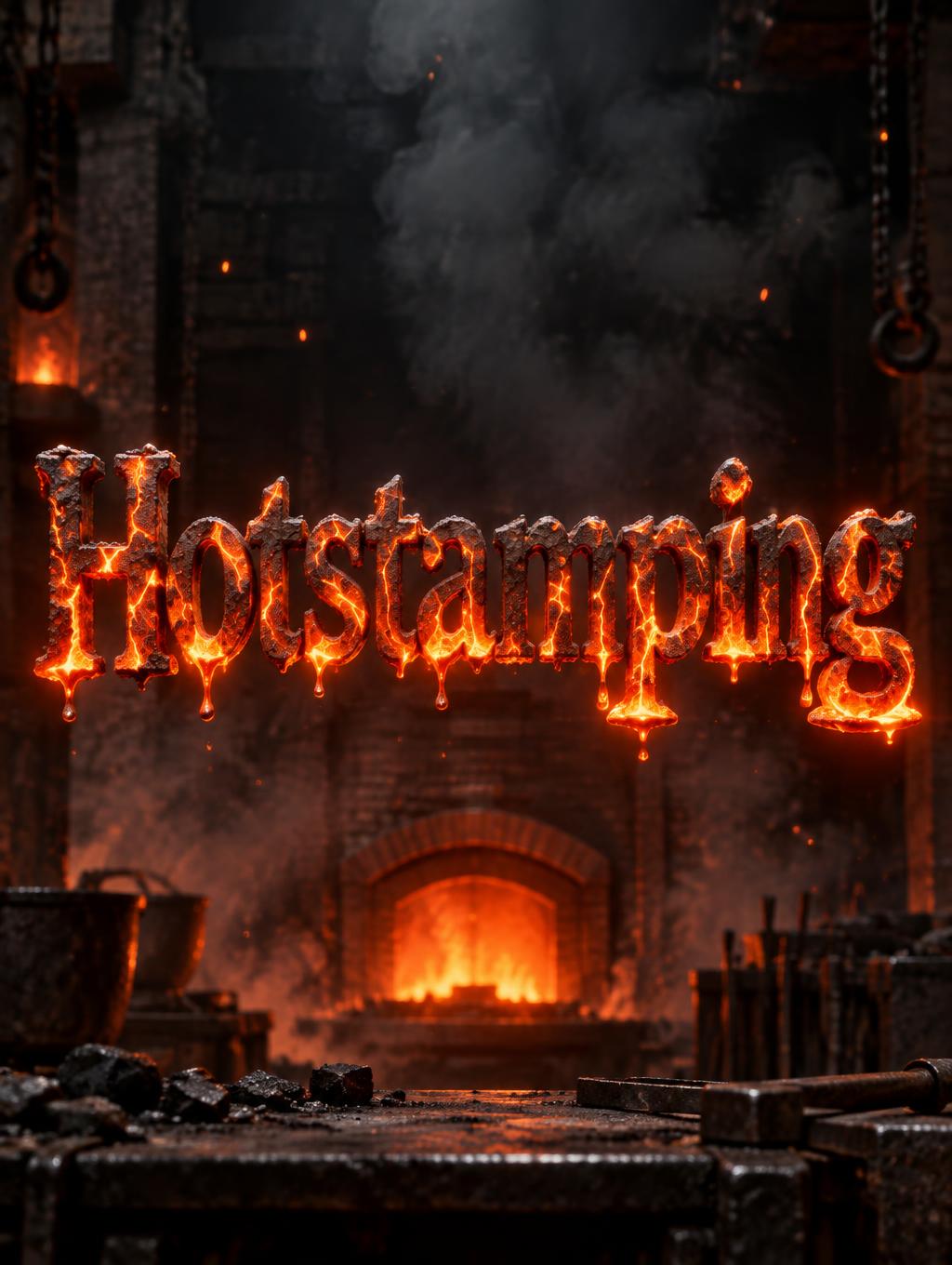 "Hotstamping" —  | AI Text Effect Generator