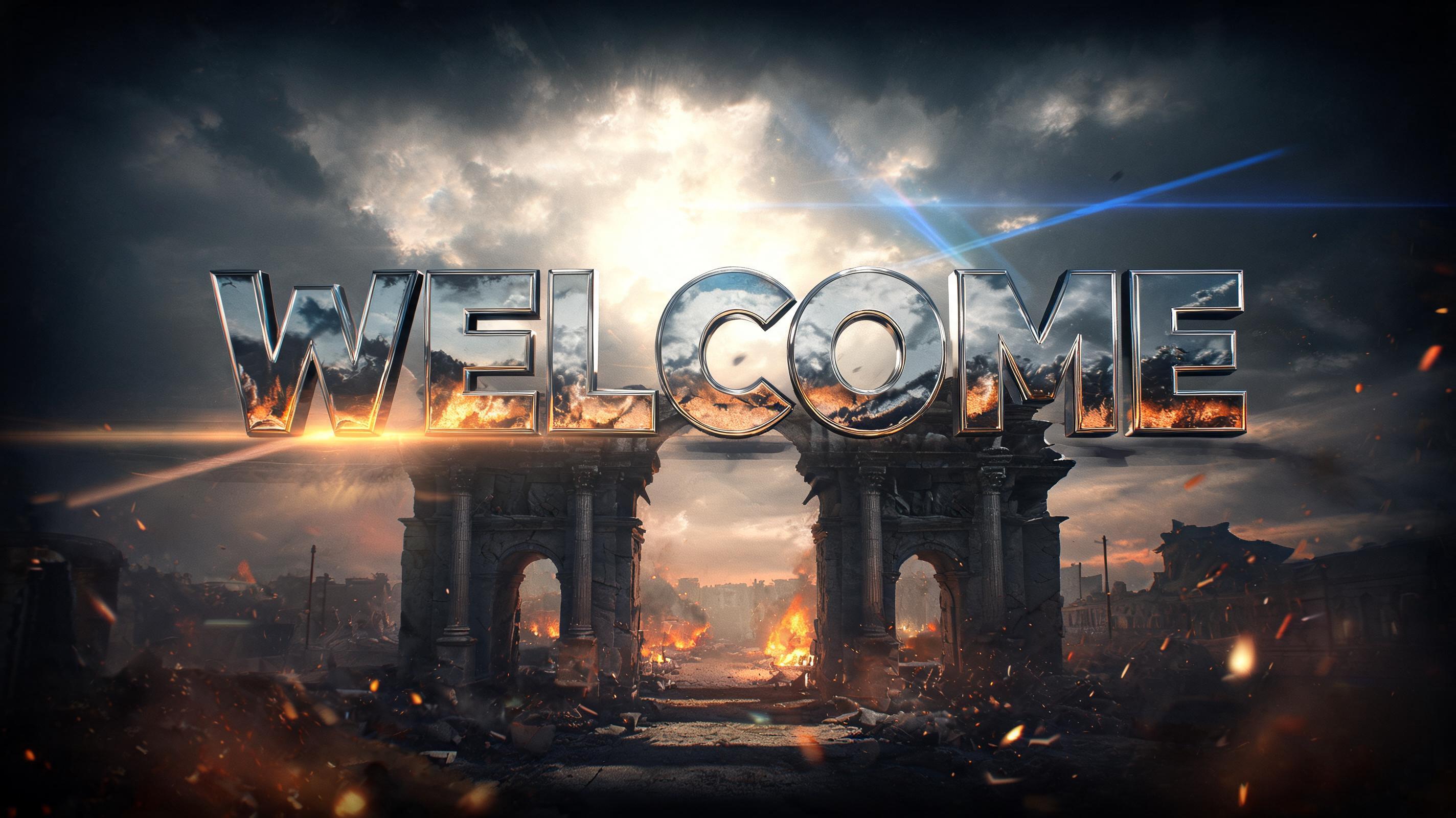 "WELCOME" — Cinematic Blockbuster | AI Text Effect Generator