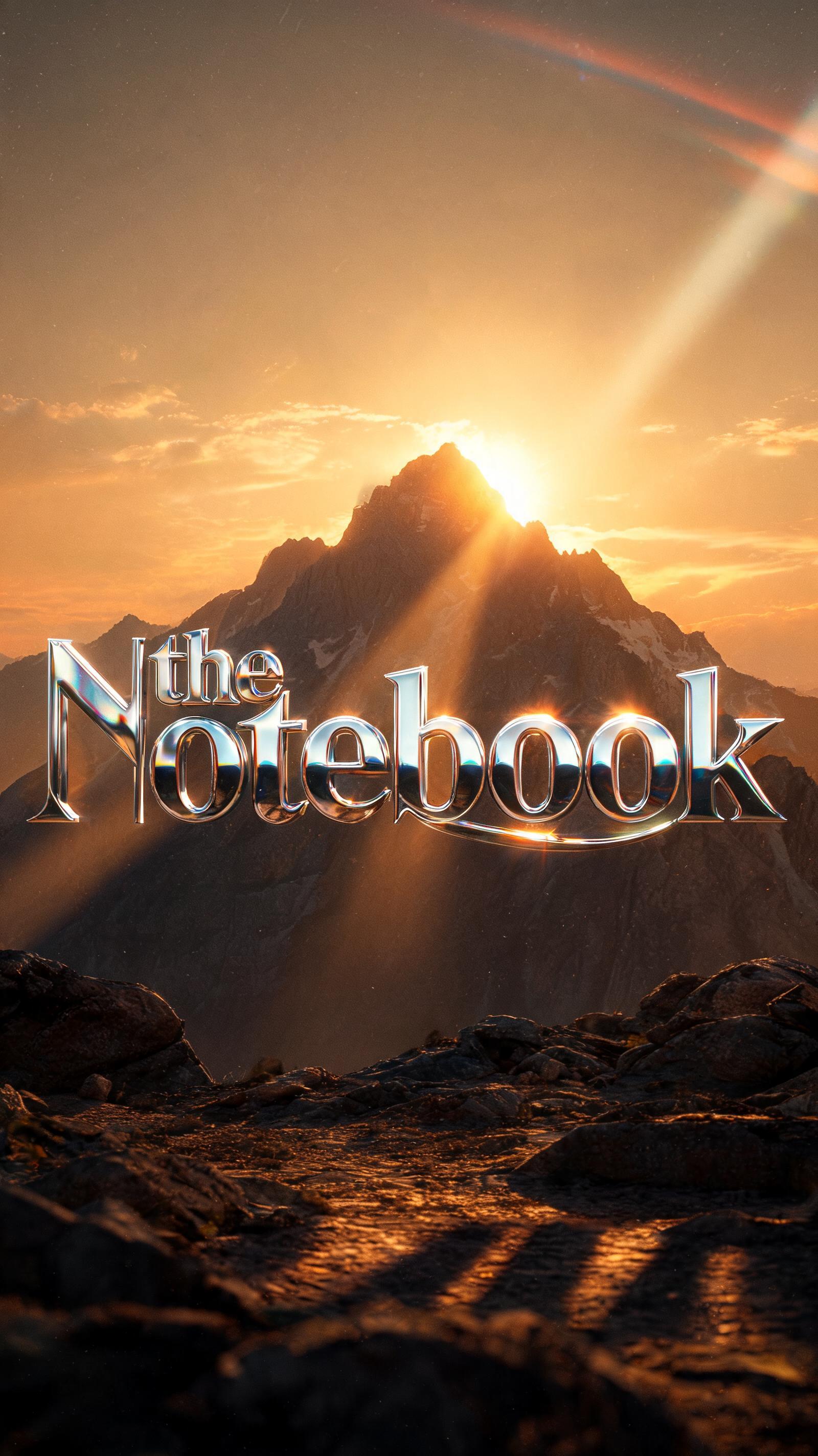 "the notebook" — Cinematic Netflix | AI Text Effect Generator
