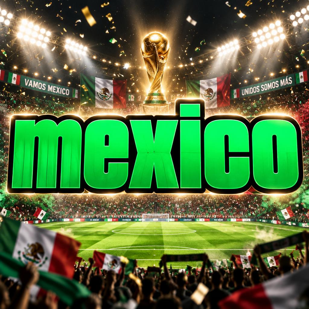 "mexico" — Sports Football | AI Text Effect Generator