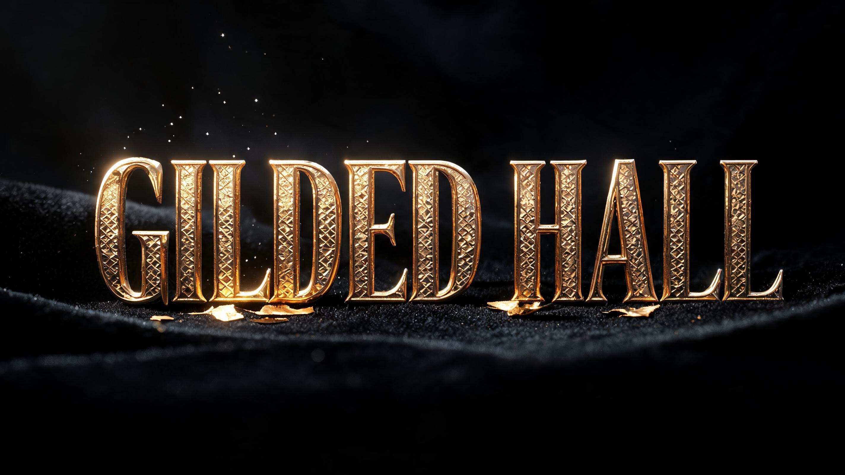 "GILDED HALL" — Luxury Gold | AI Text Effect Generator
