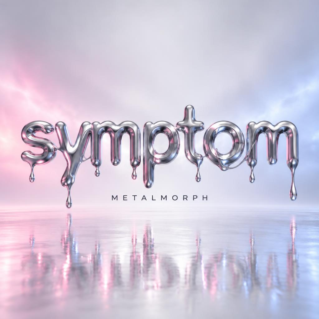 "symptom
METALMORPH" — Y2k Liquid | AI Text Effect Generator