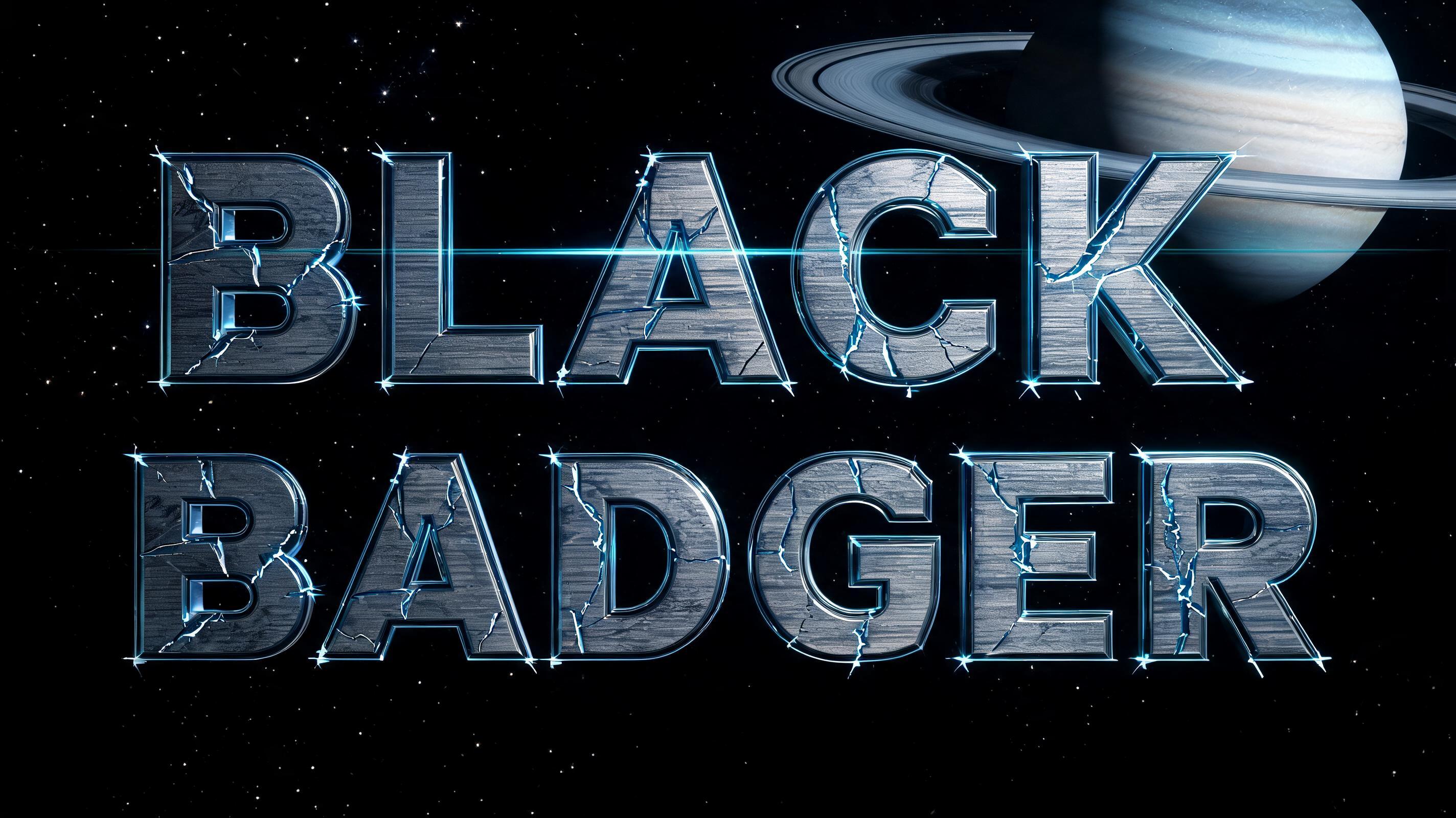 "BLACK BADGER" — Cinematic Scifi | AI Text Effect Generator