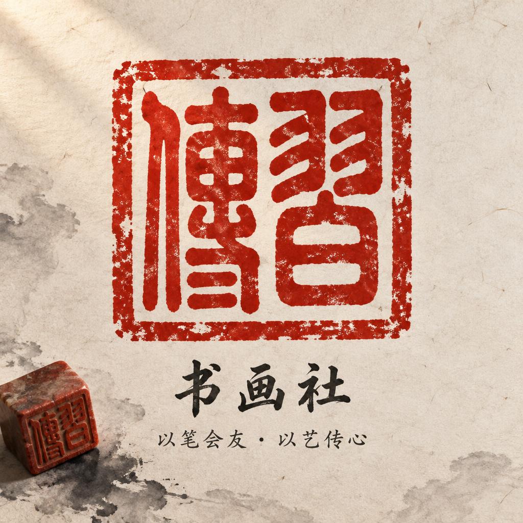 "传习
书画社
以笔会友 · 以艺传心" — Brush Chinese Ink | AI Text Effect Generator