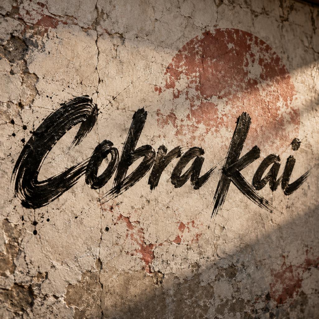 "Cobra kai" — Brush Stroke | AI Text Effect Generator