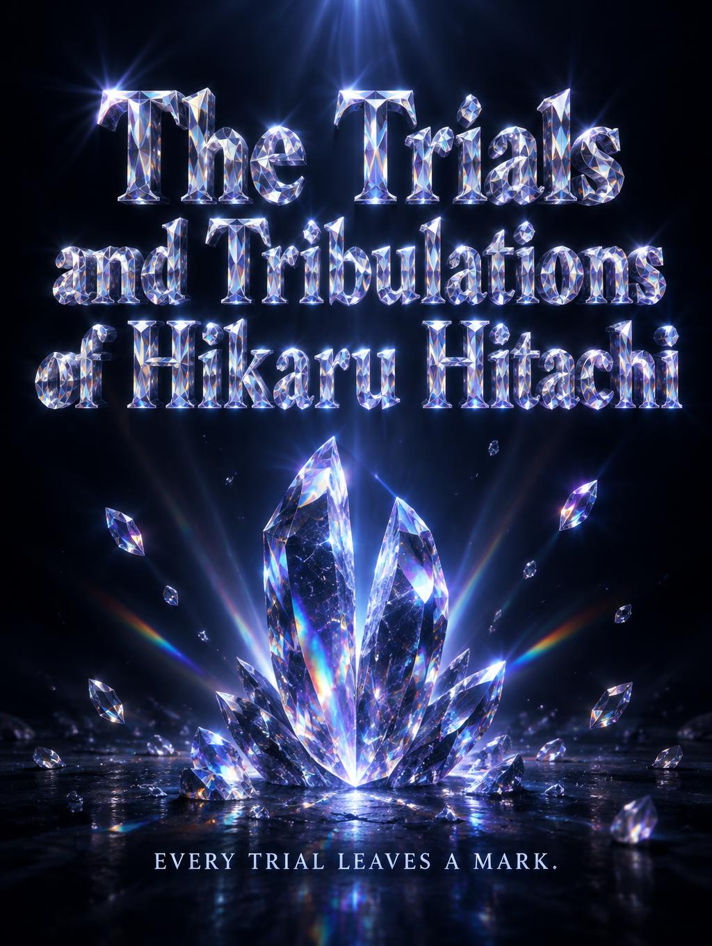 "The Trials and Tribulations of Hikaru Hitachi
EVERY TRIAL LEAVES A MARK." — Glass Crystal | AI Text Effect Generator