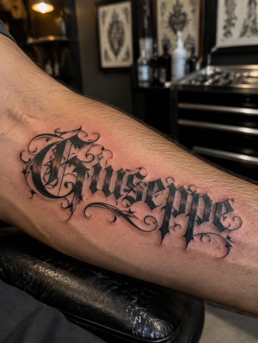 "Giuseppe" — Tattoo | AI Text Effect Generator
