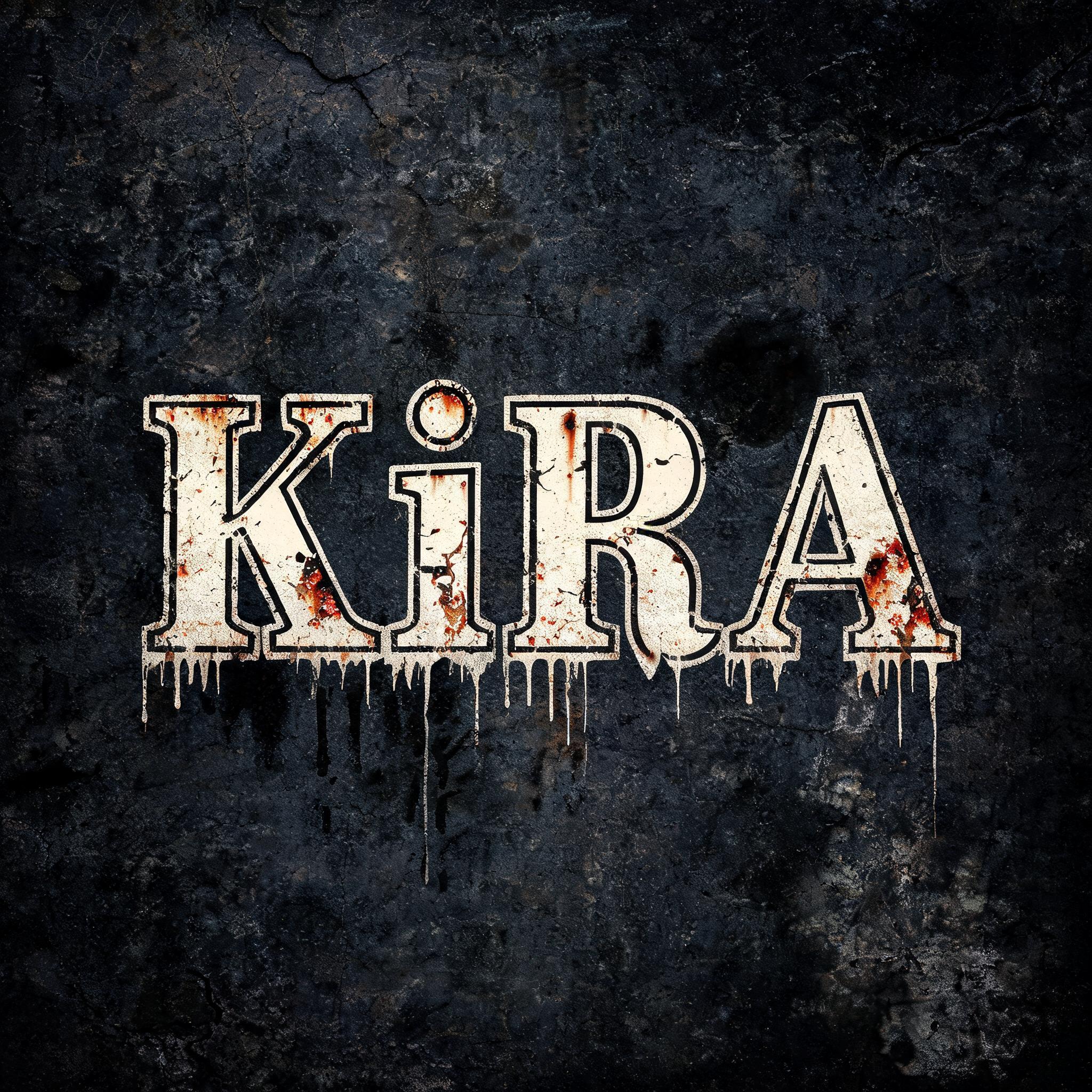 "KiRa" — Vintage | AI Text Effect Generator
